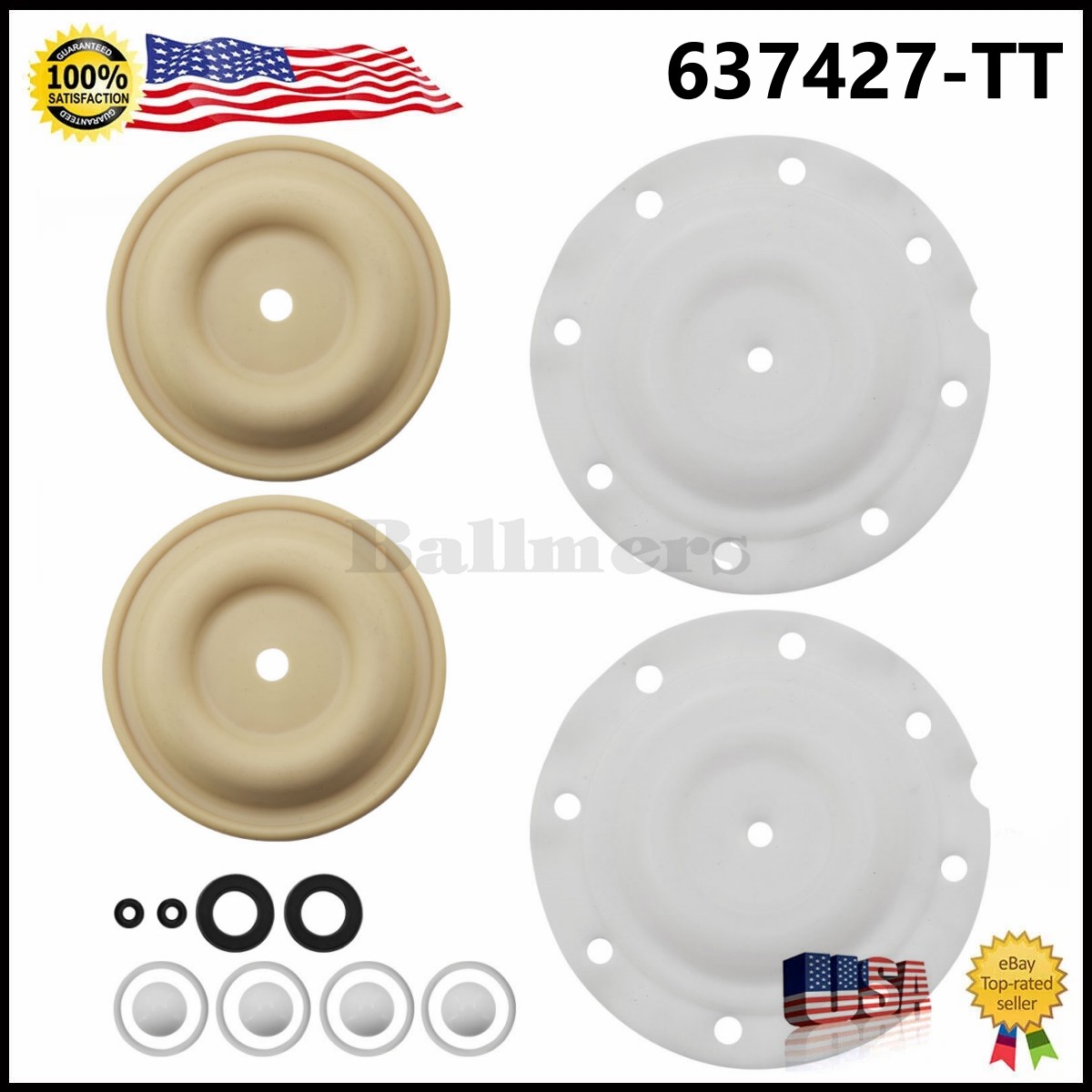 637427-TT Pump Repair Kit for Ingersoll Rand ARO Diaphragm Pump Replacement Part
