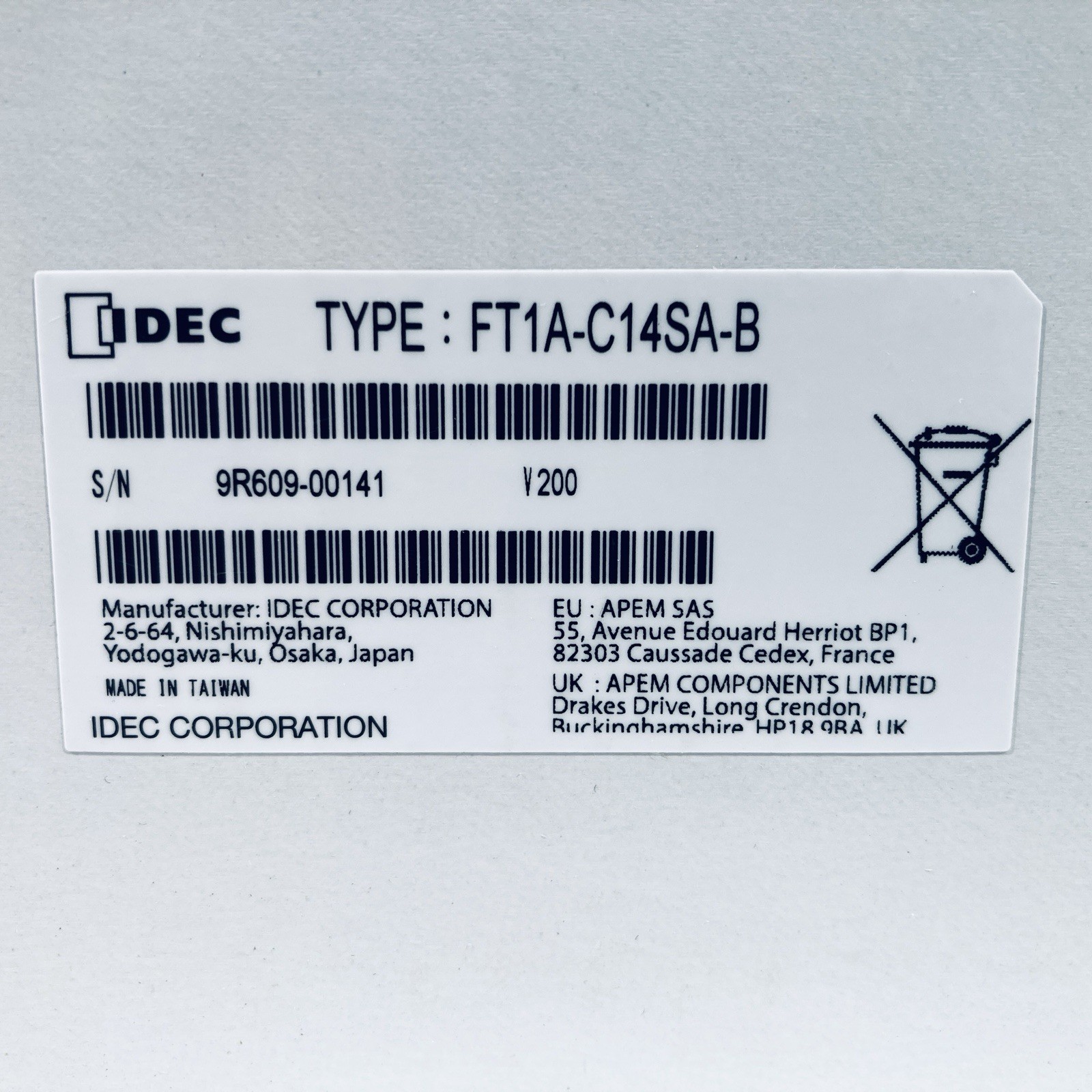 FT1A-C14SA-B IDEC FT1A Programmable Controller NEW IN BOX