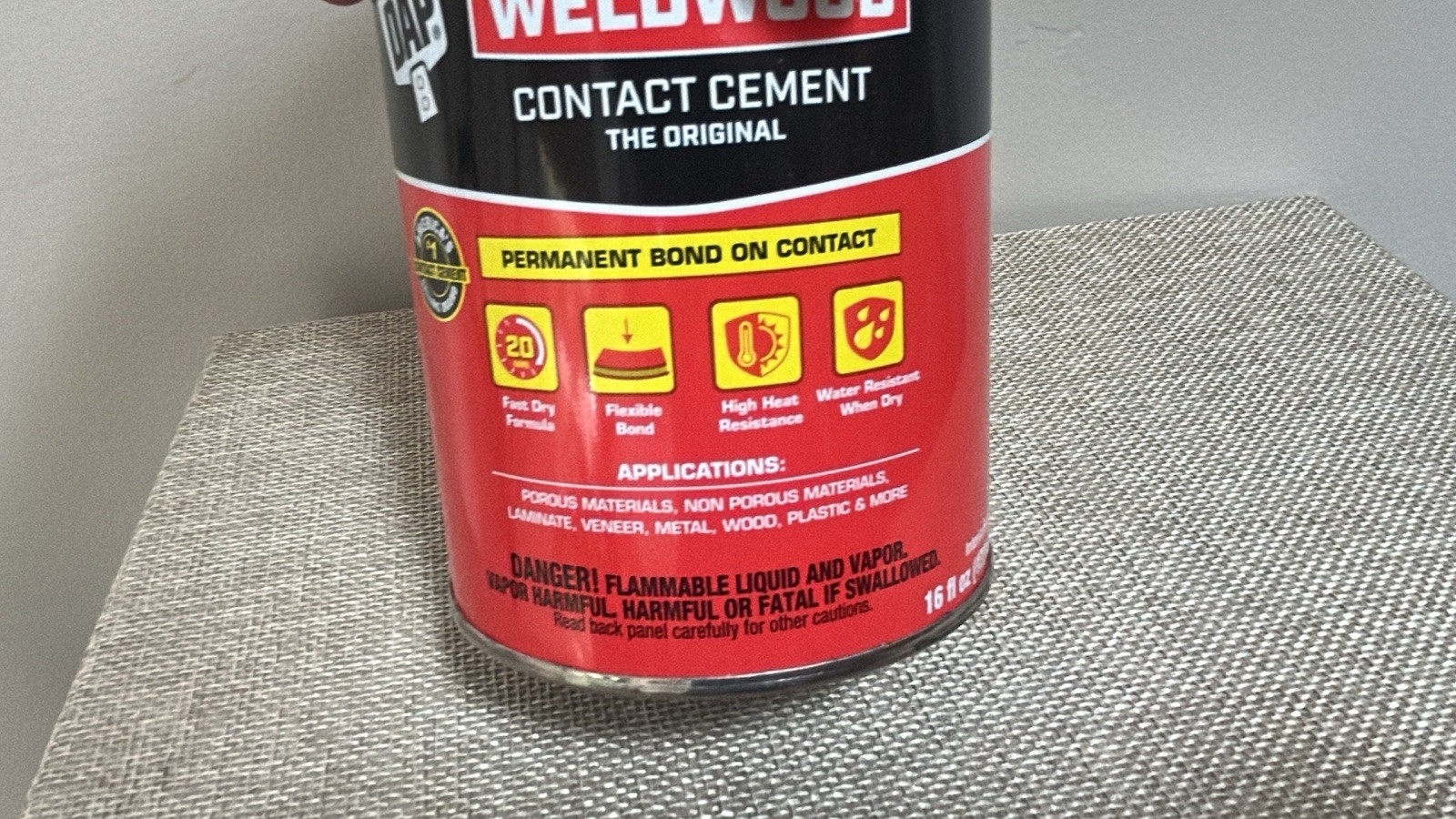 Weldwood Pt. the Original Contact Cement 7079800271 Interior/Exterior 16 Oz Can