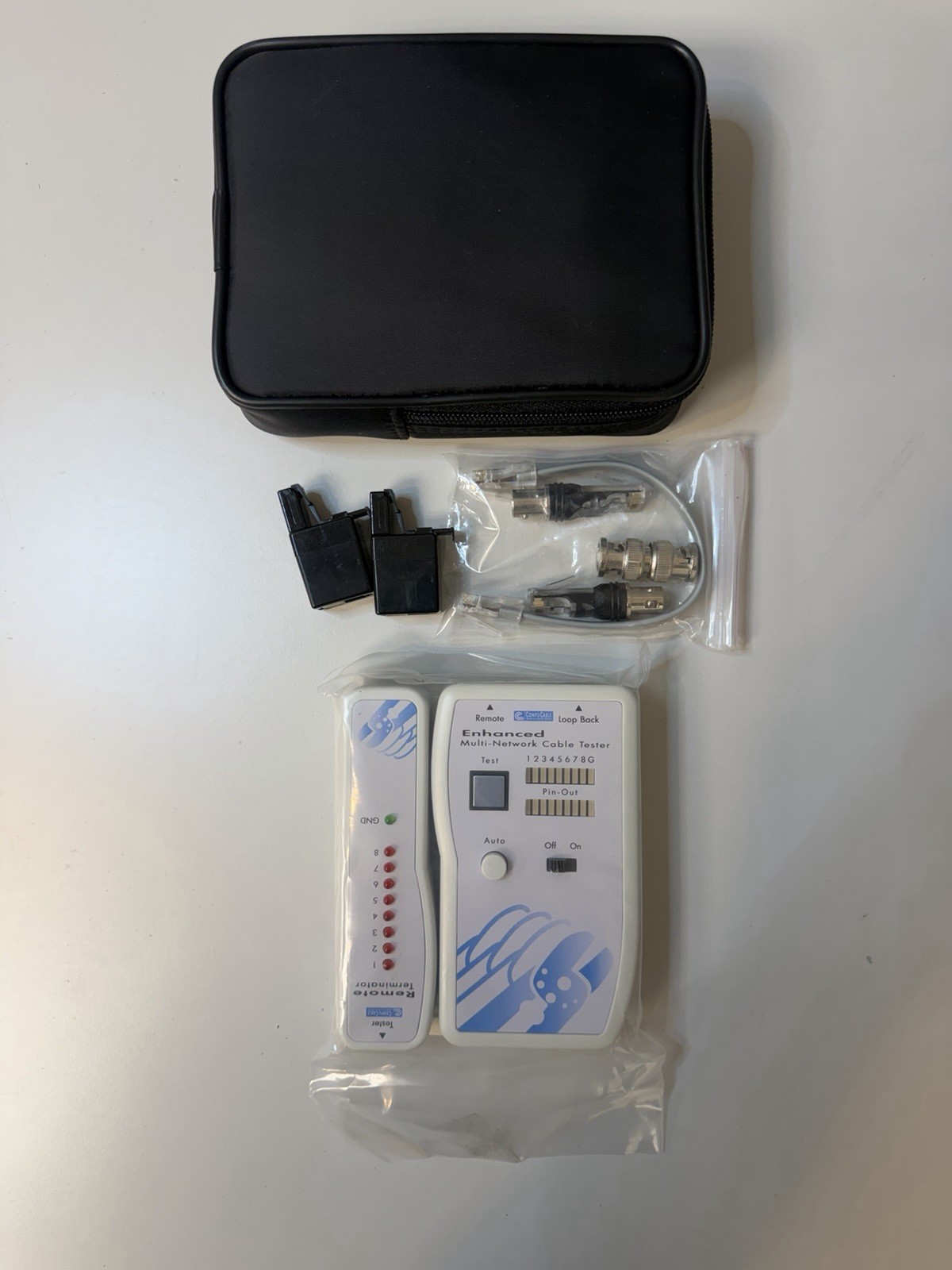 Enhanced Multi-Network Cable Tester Kit – RJ45, RJ11, RJ12, LAN, Ethernet