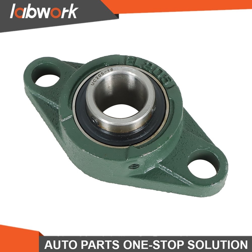 Labwork 1″ Bore UCFL205-16 Pillow Block Flange Bearing 2 Bolt Solid Base 10Pcs