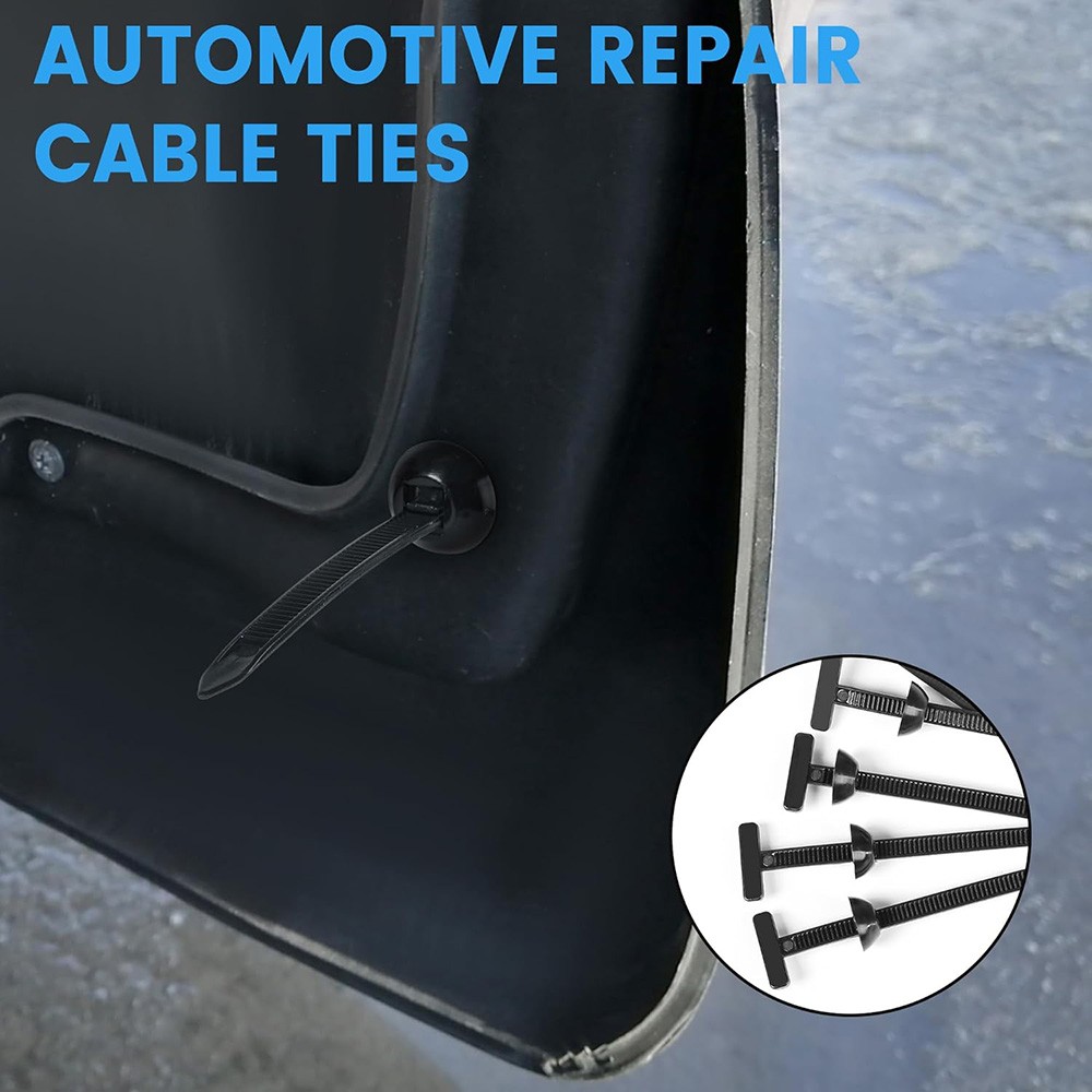 2026 Nylon Upgraded Universal Cable Tie Buckle Heavy Duty Self-Locking Rivet Zip