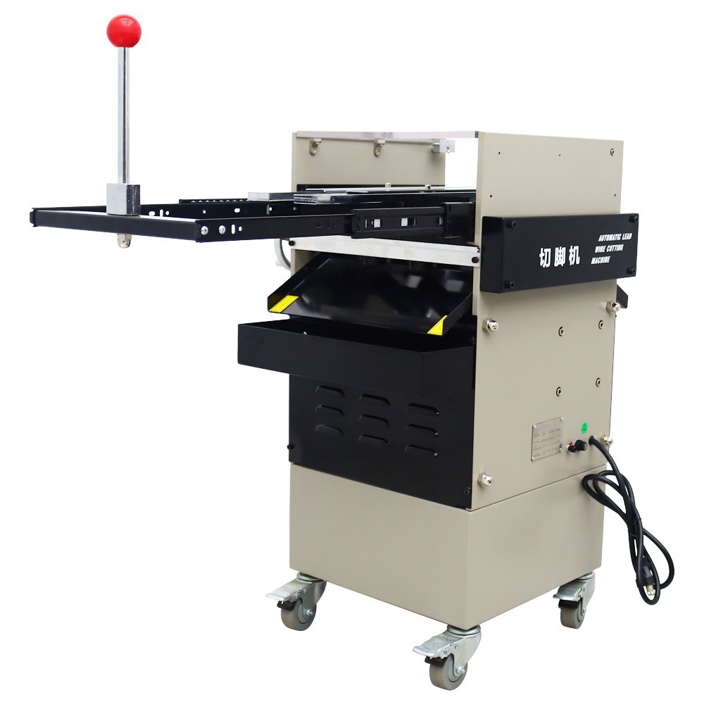 Semi-auto PCB Foot Lead Cutting Machine Mobile Electronic component trimming550W