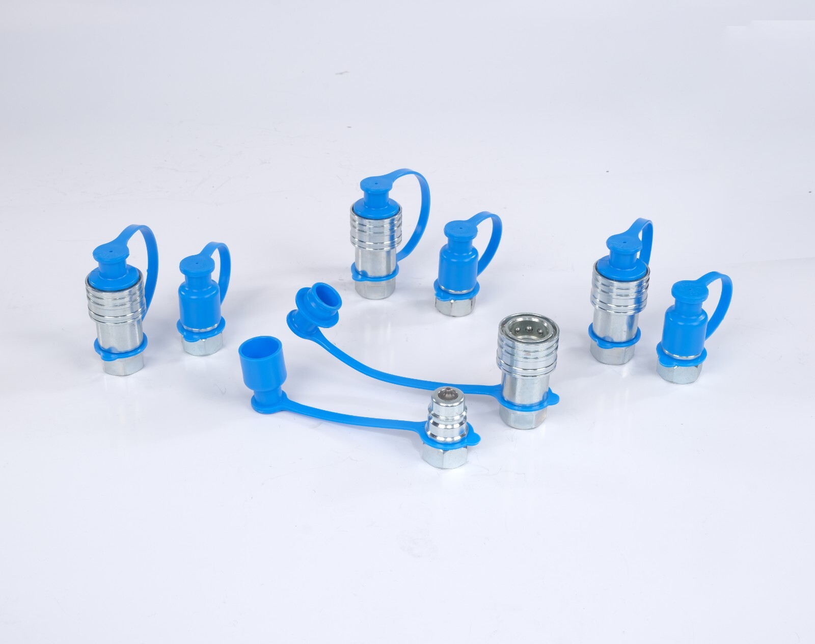 1/2″ NPT Hydraulic Quick Connect Couplers Couplings, Poppet Pioneer Style 4 Sets