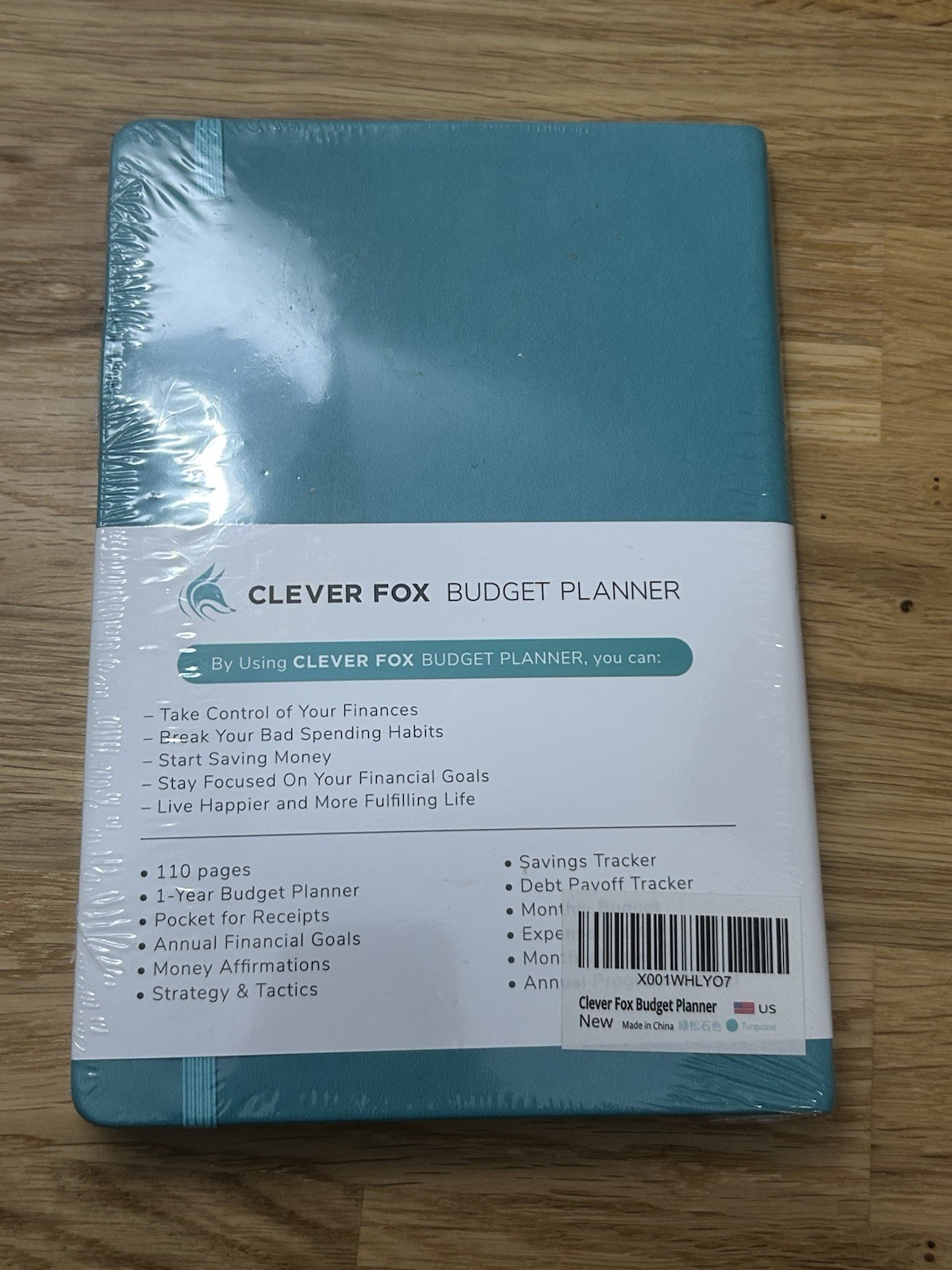 Clever Fox Weekly Planner Undated Goal & Productivity Tracking Green NIB Sealed