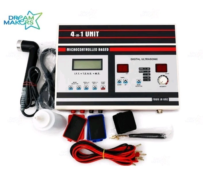 Equipment 4- In-1 combo New Combo Advance US Physio Therapy Machine/free Shippin