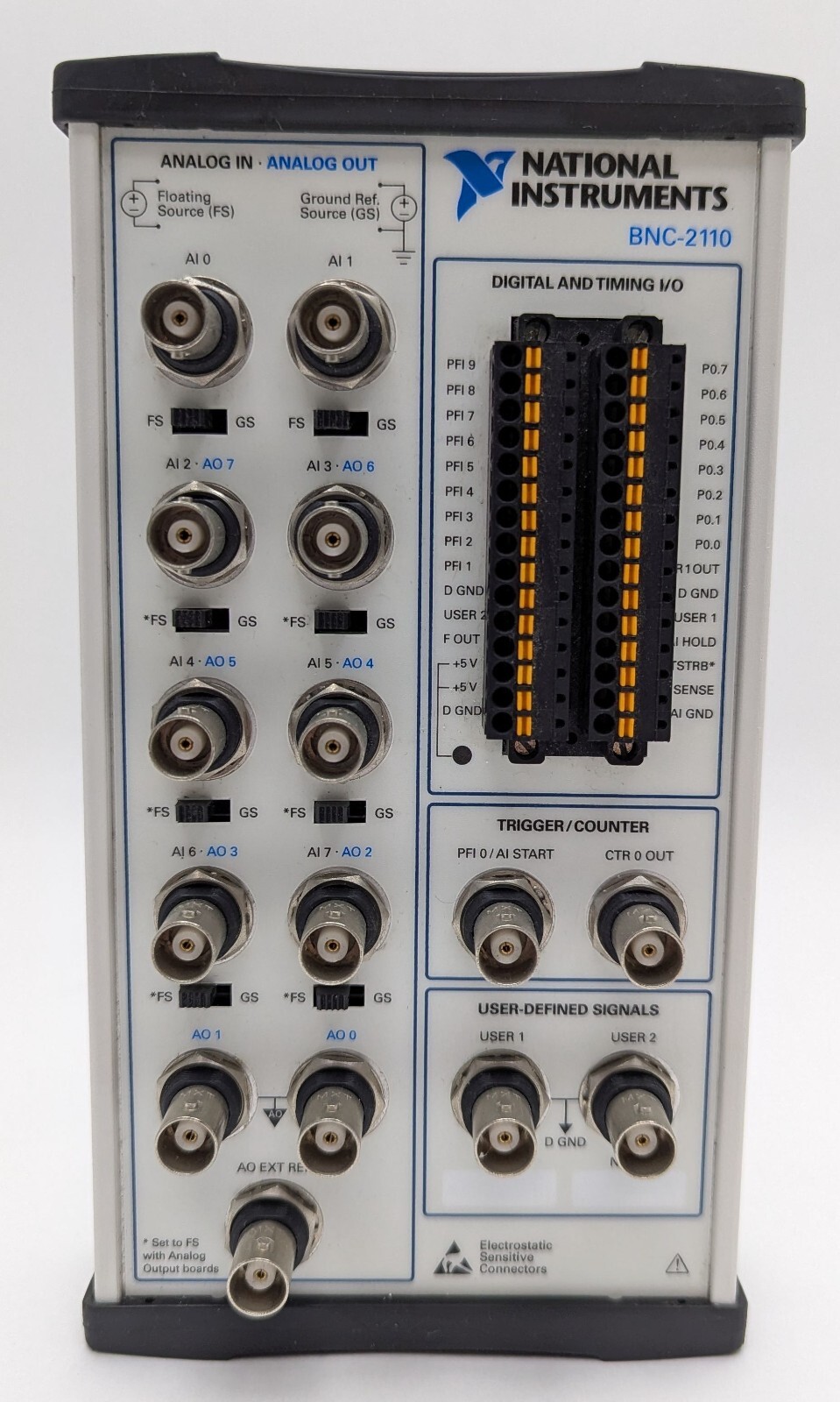 National Instruments BNC-2110 Shielded Connector Block / Breakout Box 185124F-01