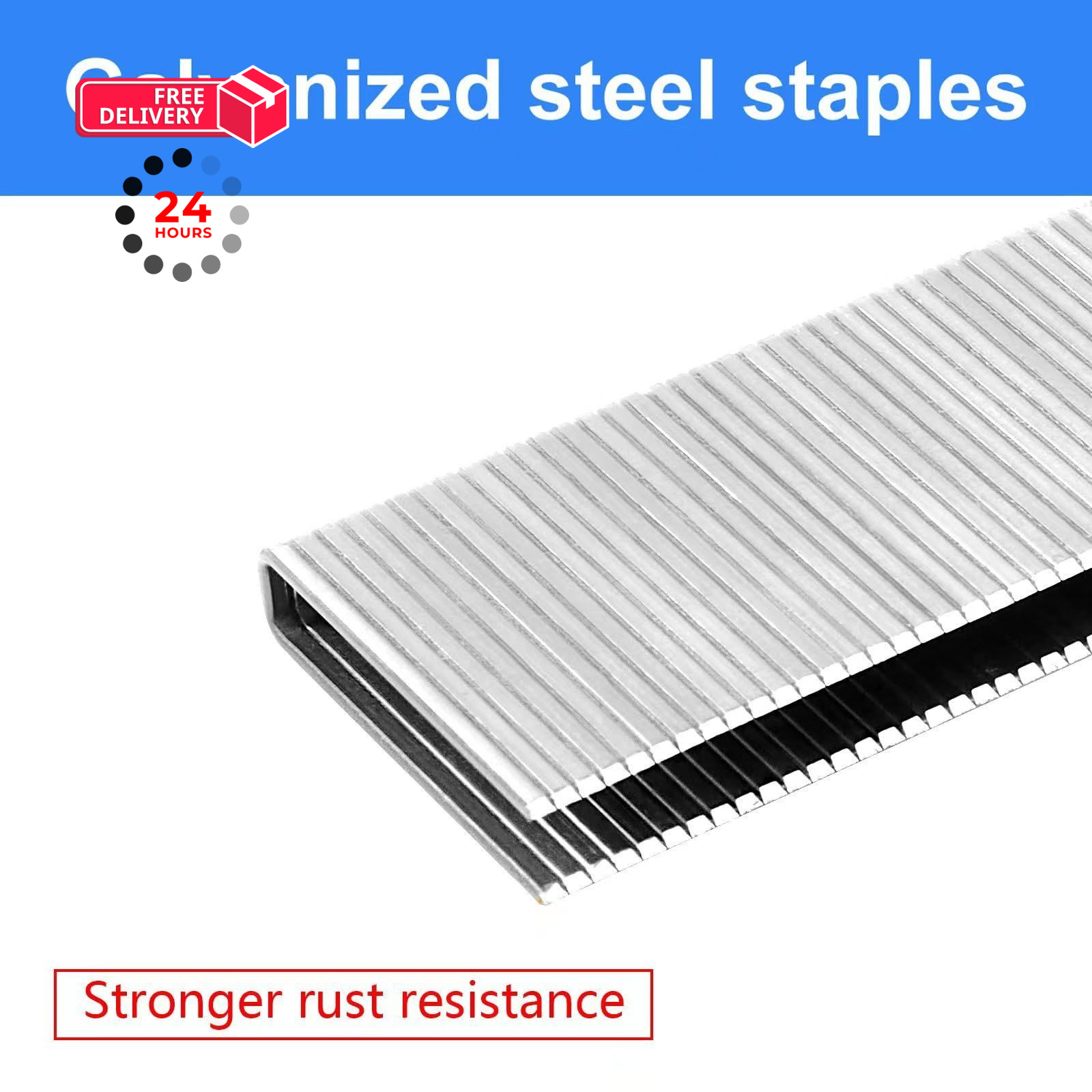 SimCos 16 Gauge 7/16″ Crown Staples 16 Gauge, 3/4″, 1″, 1 1/2″, 2″, silver