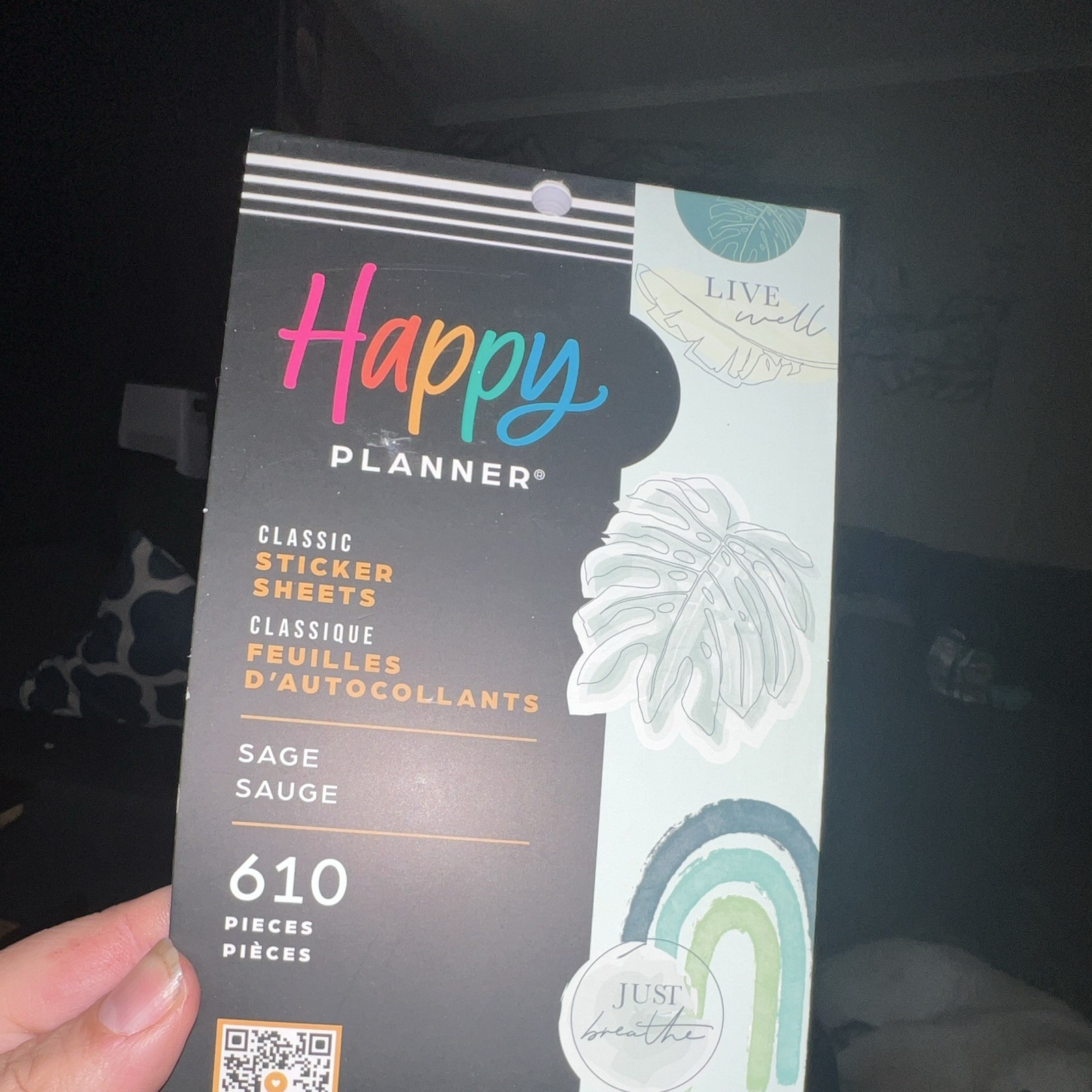 Happy Planner live well breathe BIG Sticker Book 30 Pages 610 Pieces NEW dream