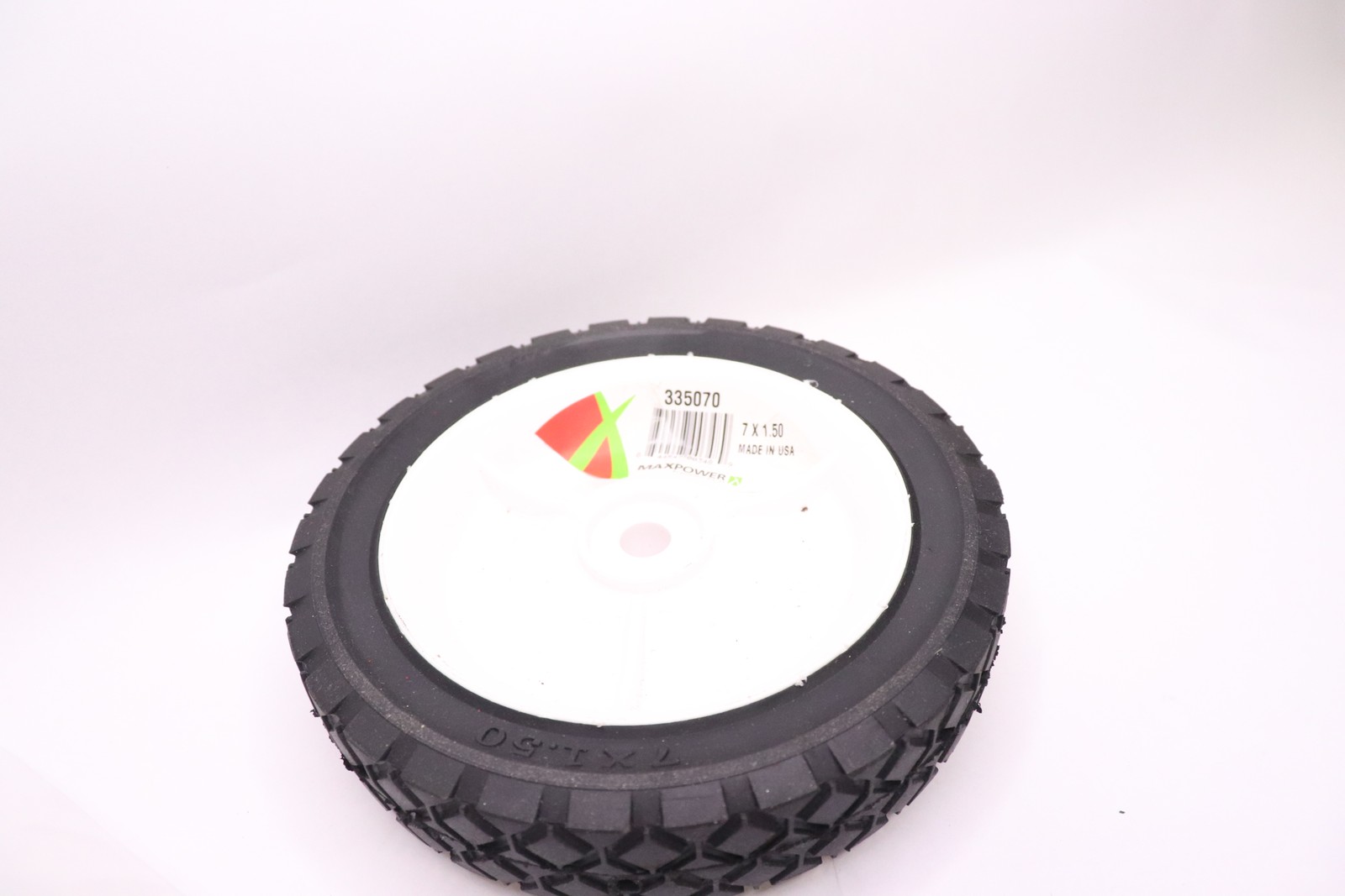 MaxPower Wheel Diamond Tread Plastic 7 x 1.50 x 7″ 335070