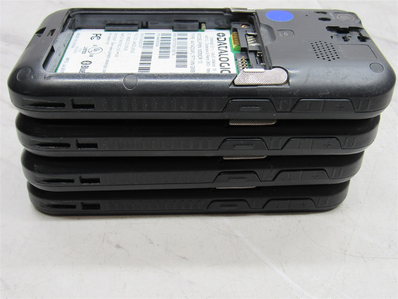 4 LOT – Datalogic Memor 10 Handheld Scanner 944350004 with 3x Batteries