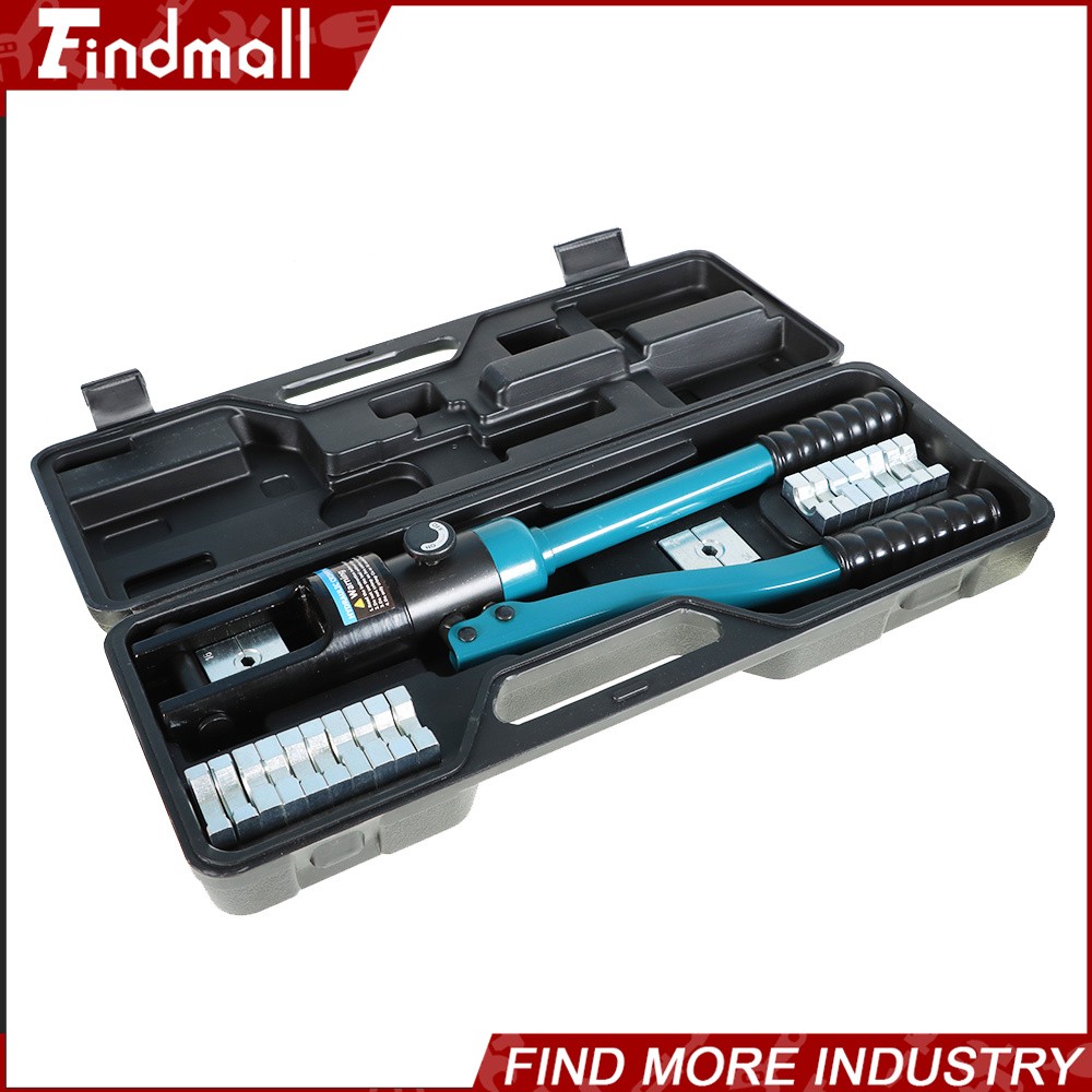 Findmall 16 Ton Hydraulic Clamp Wire Crimper Battery Cable Crimping Tool
