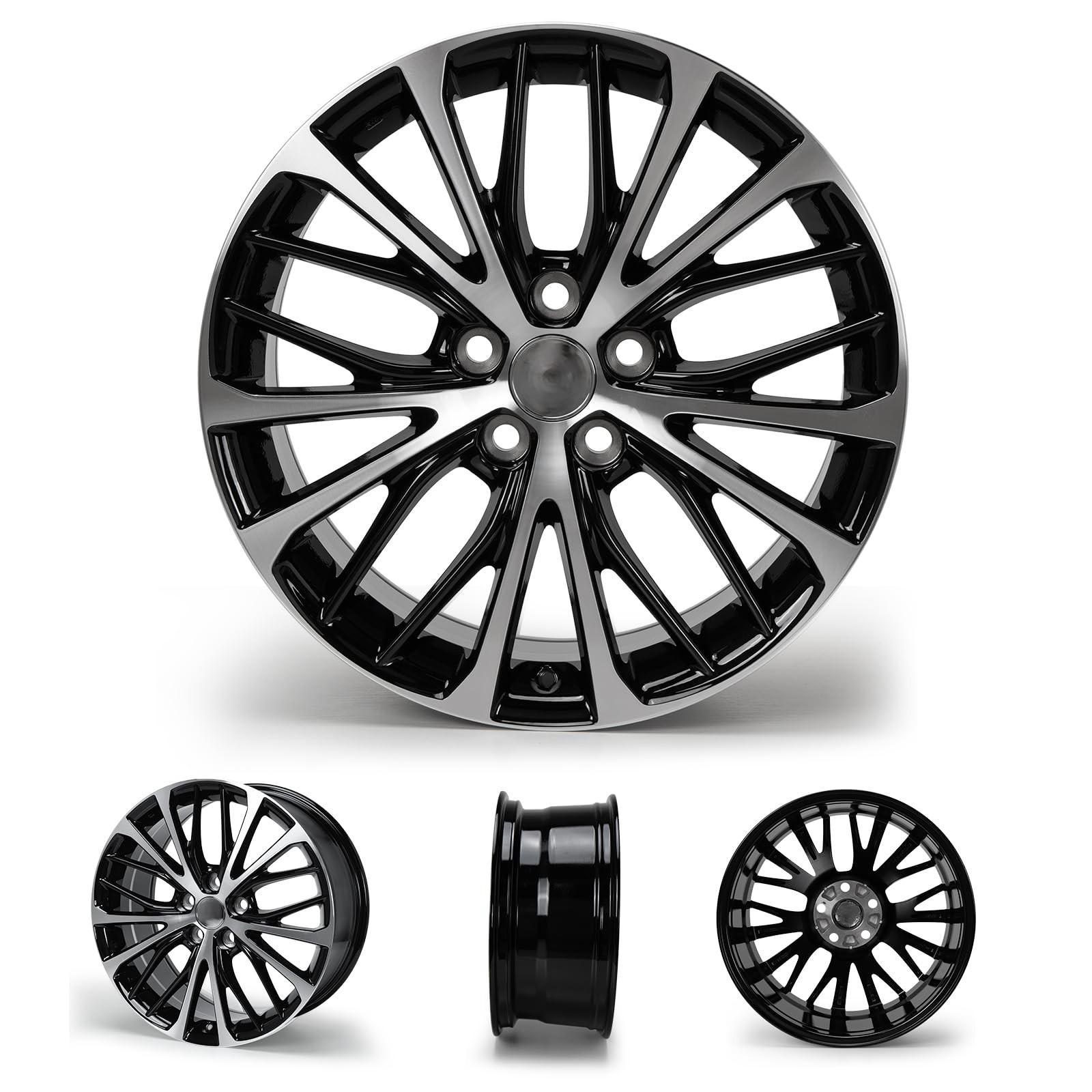 18in Alloy Wheel Rim 4 Pack Black OEM For Toyota Camry SE 2018-2020 18×8