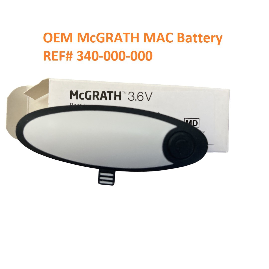 McGrath MAC battery for Video Laryngoscope 3.6v Lithium battery 340-000-000 2027