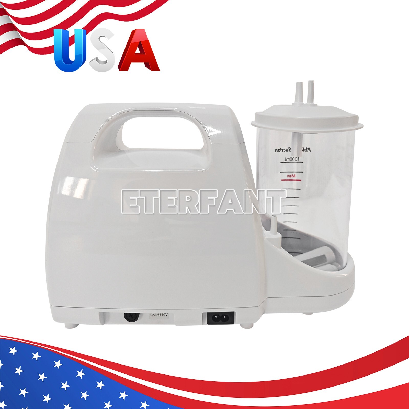 Dental Suction Machine Portable Phlegm Vacuum Oral Emergency Suction Unit ≤65dB
