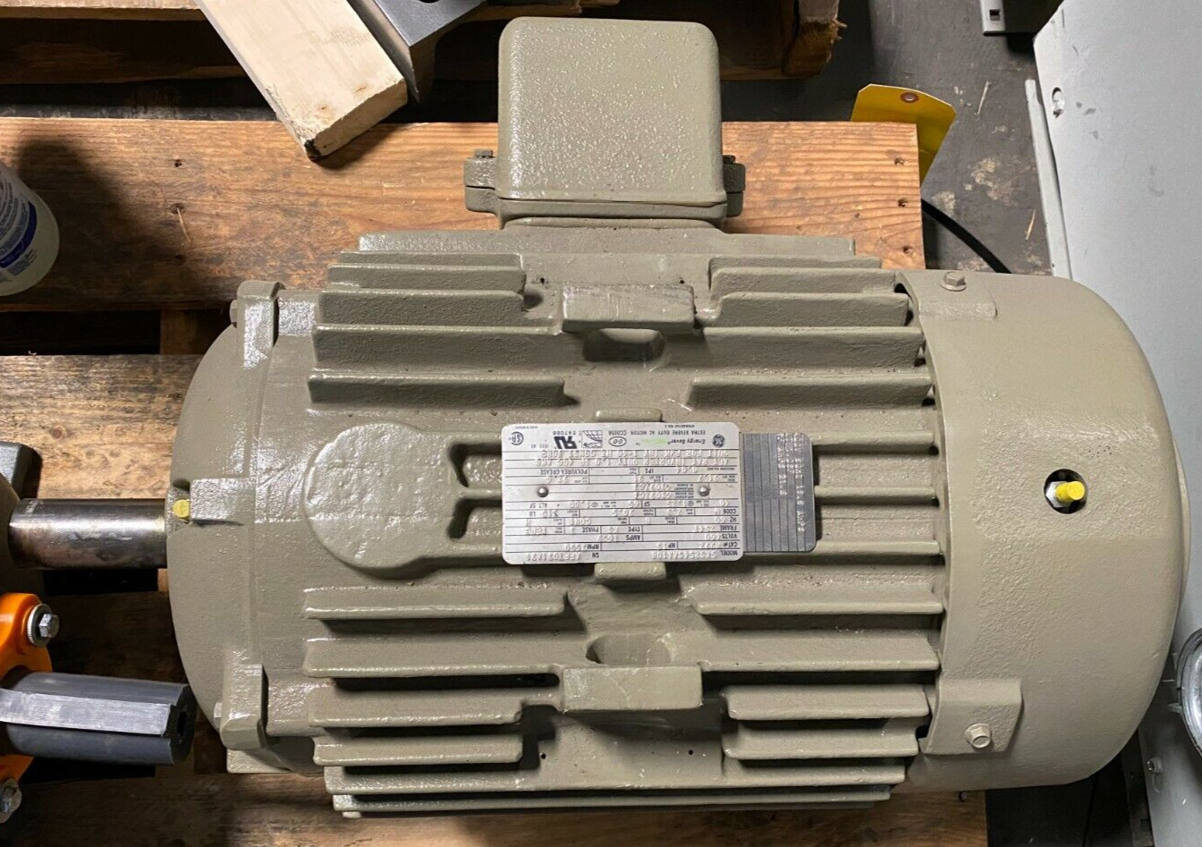 👀 NEW GE GENERAL ELECTRIC 15 HP ELECTRIC MOTOR 254T FR 3550 RPM 5KS254SAA108