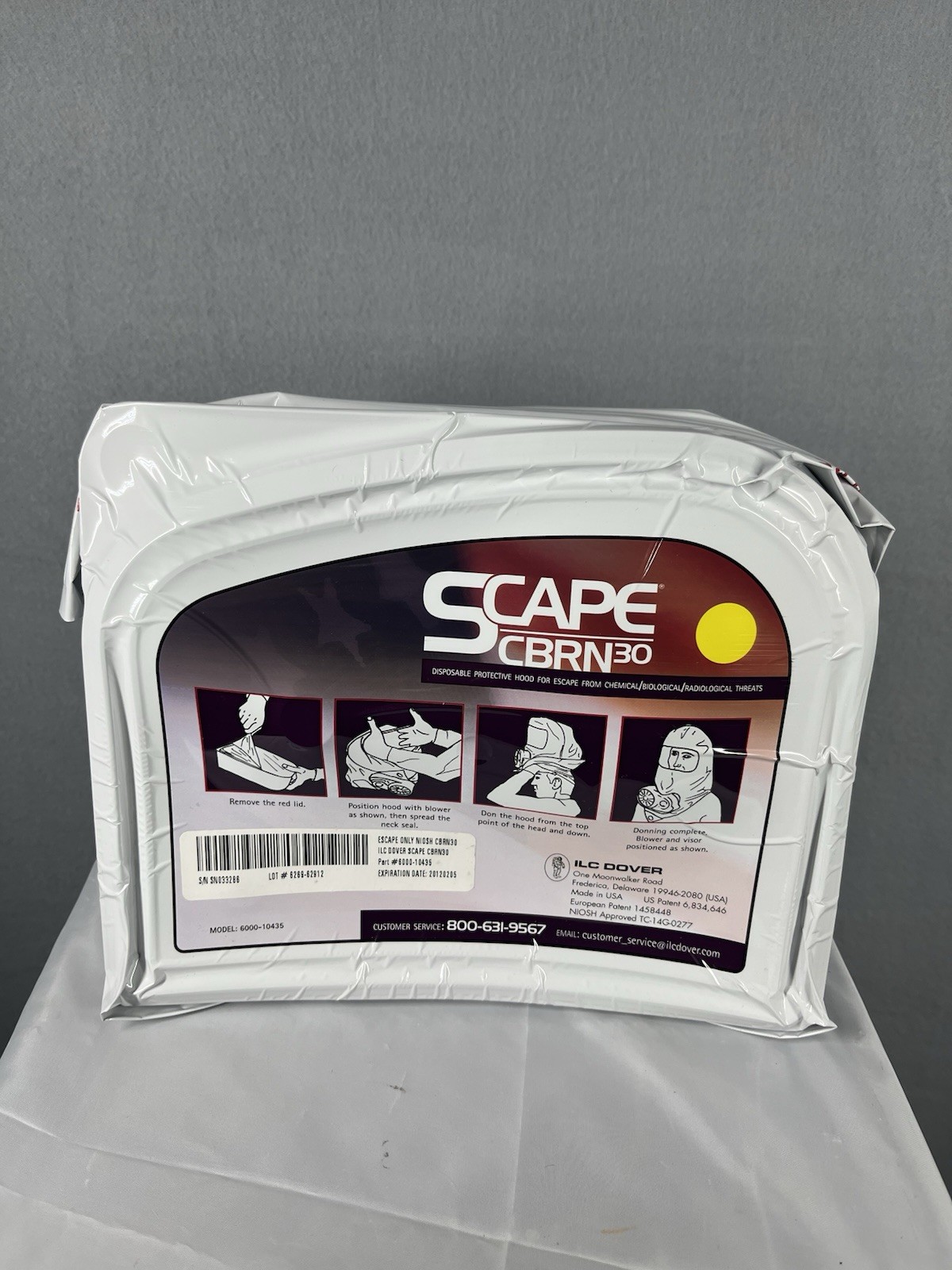 Scape CBRN30 6000-10435 Disposable Protective Mask Hood From Chemical/Biologic