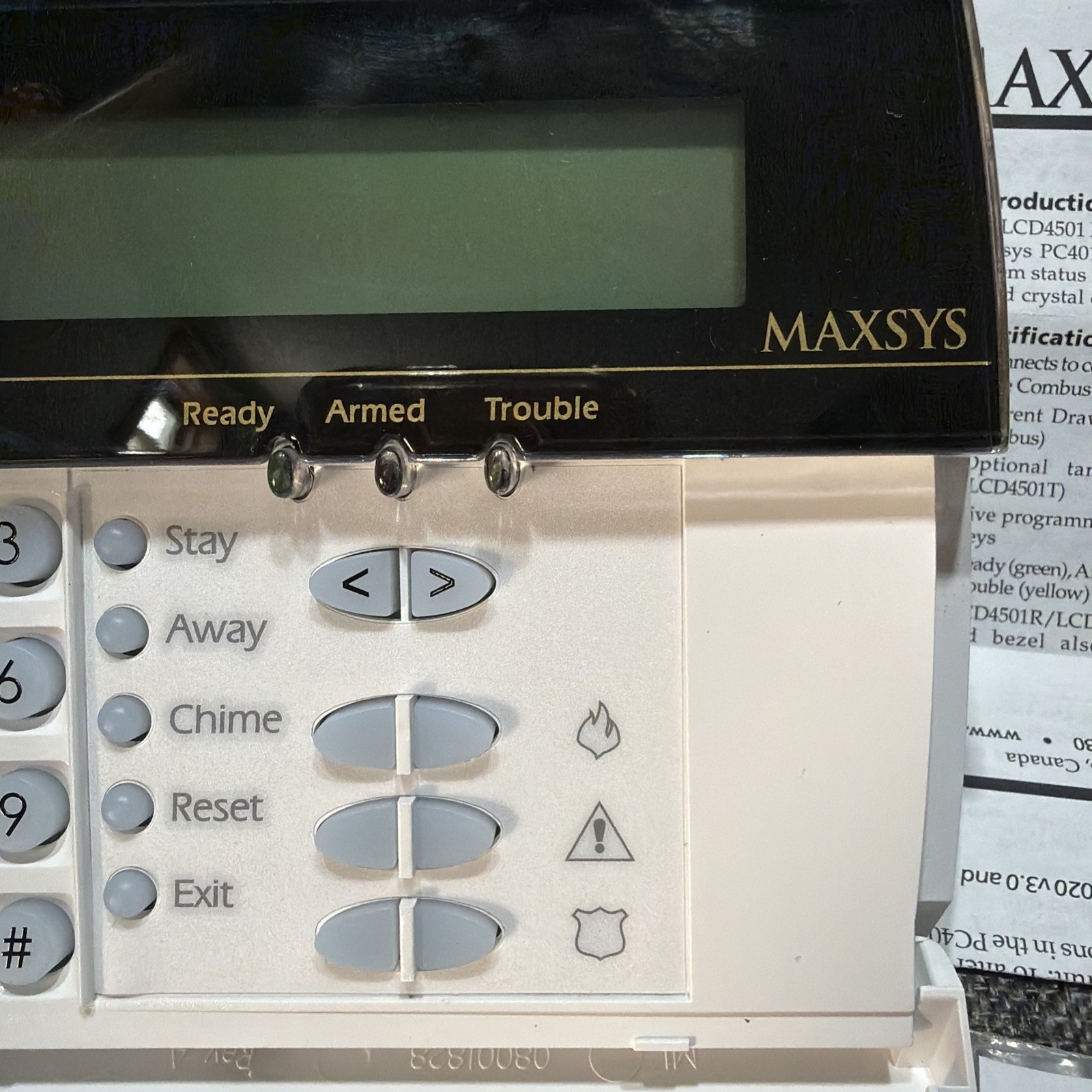 NEW DSC MAXSYS LCD4501 Programmable Message LCD-4501 Keypad for PC4010 & PC4020