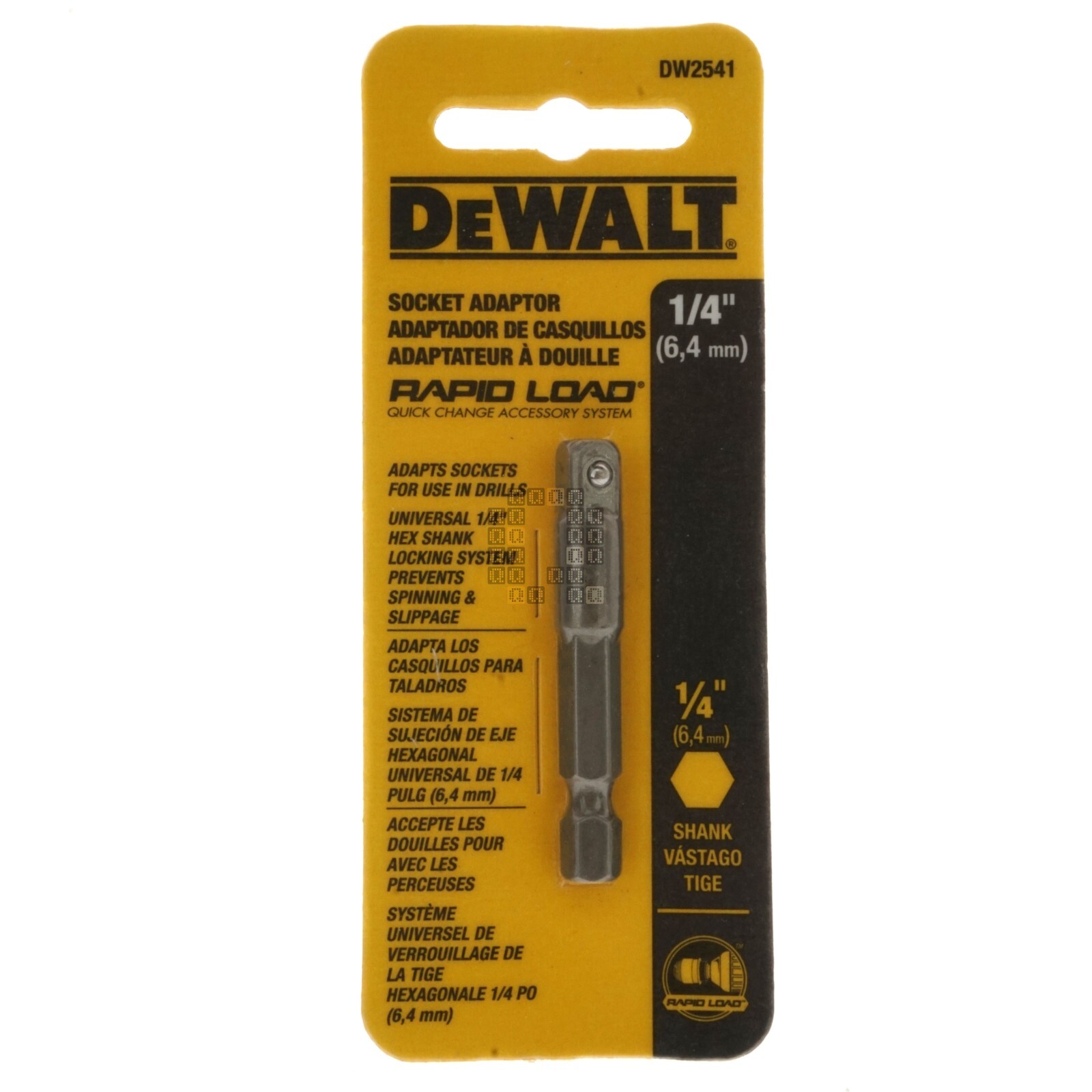 DeWALT DW2541 1/4″ Hex Shank to 1/4″ Square Drive Socket Adapter