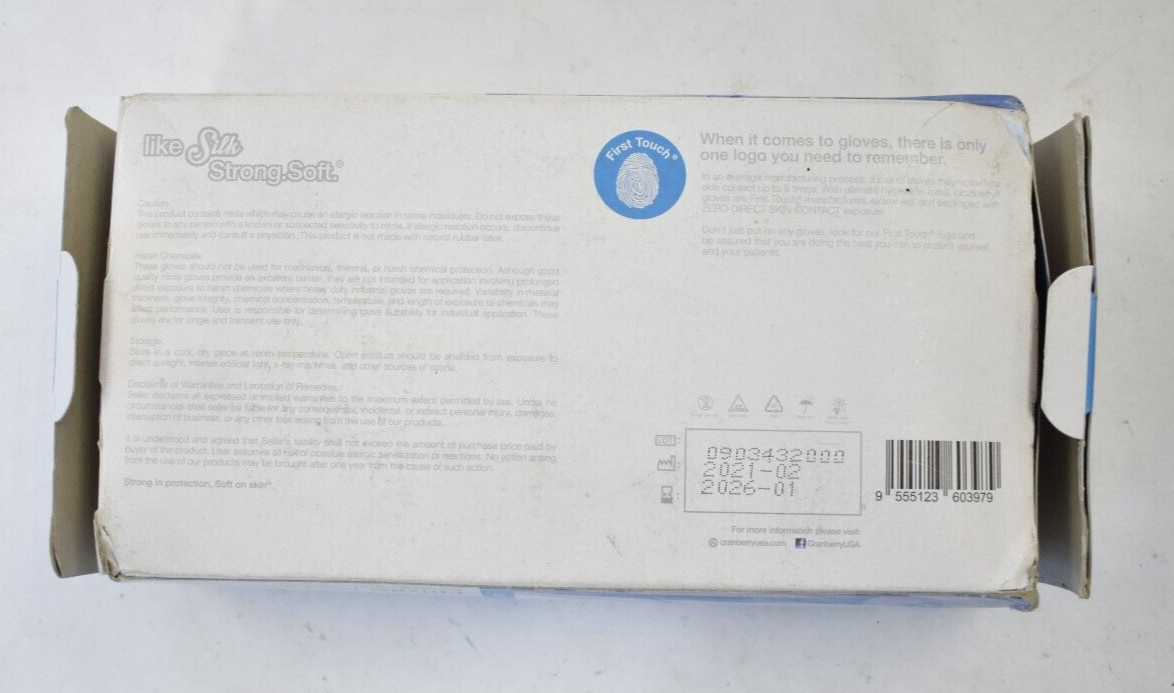 Cranberry Revosoft Nitrile Powder Free Examination Gloves Medium 300 Pack