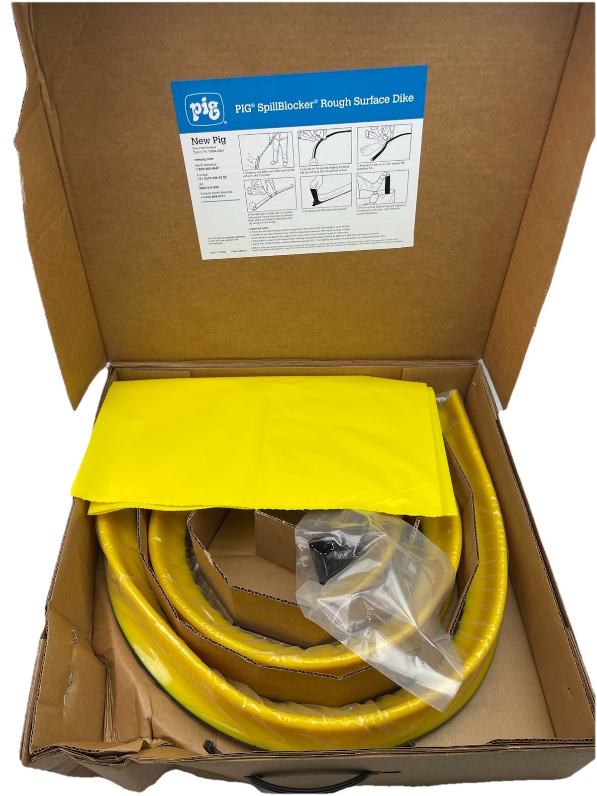 ⭐ PIG Spillblocker Rough Surface Dike PLR230 One 2″ W x 10′ L x 2.25″ H Section