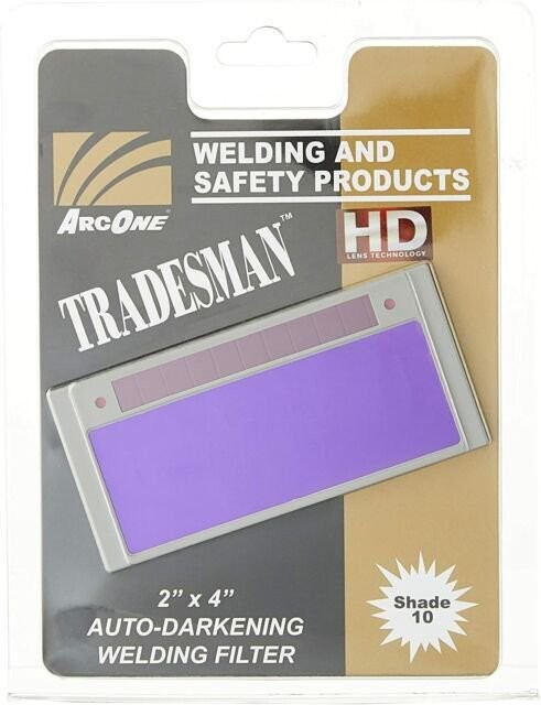ArcOne T240‑10 Tradesman Auto-Darkening Welding Lens 2×4.25″ Horizontal Shade 10