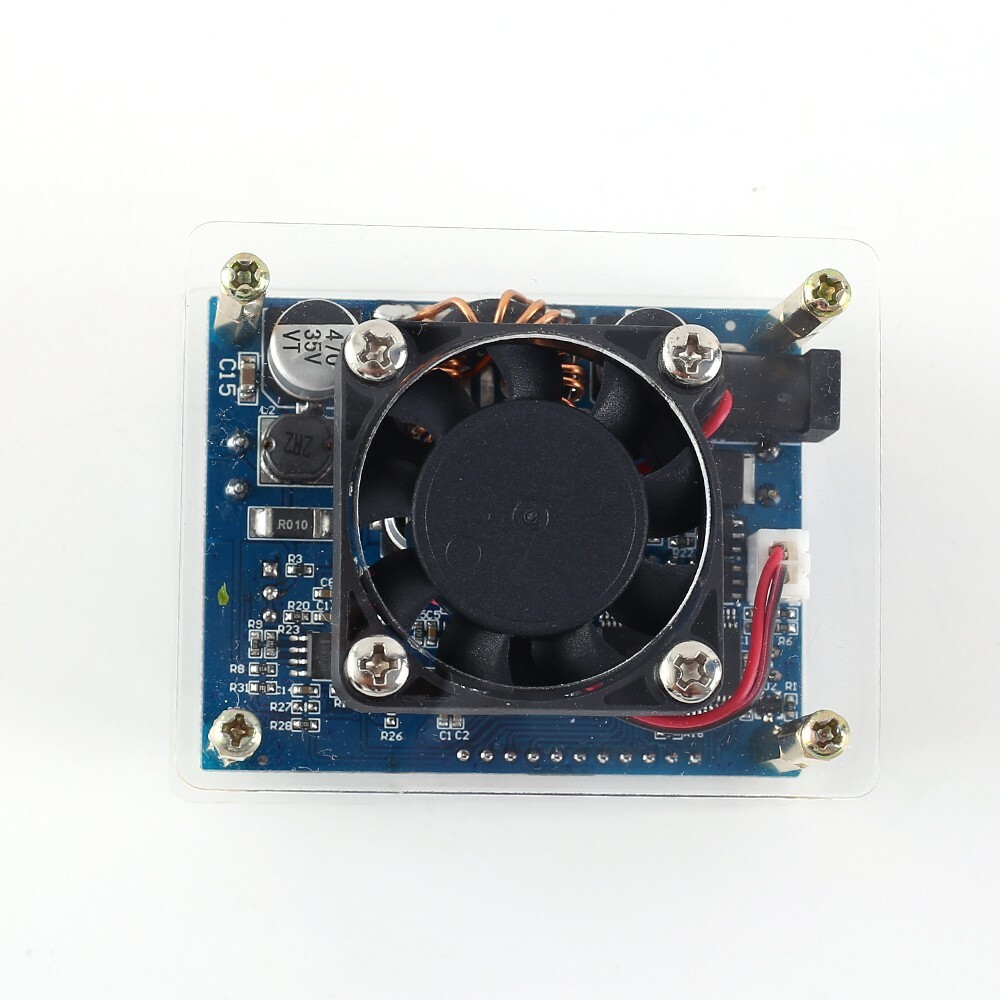 2pc 60W Adjustable Buck Boost Step Up Step Down Power Supply Module with Fan LCD