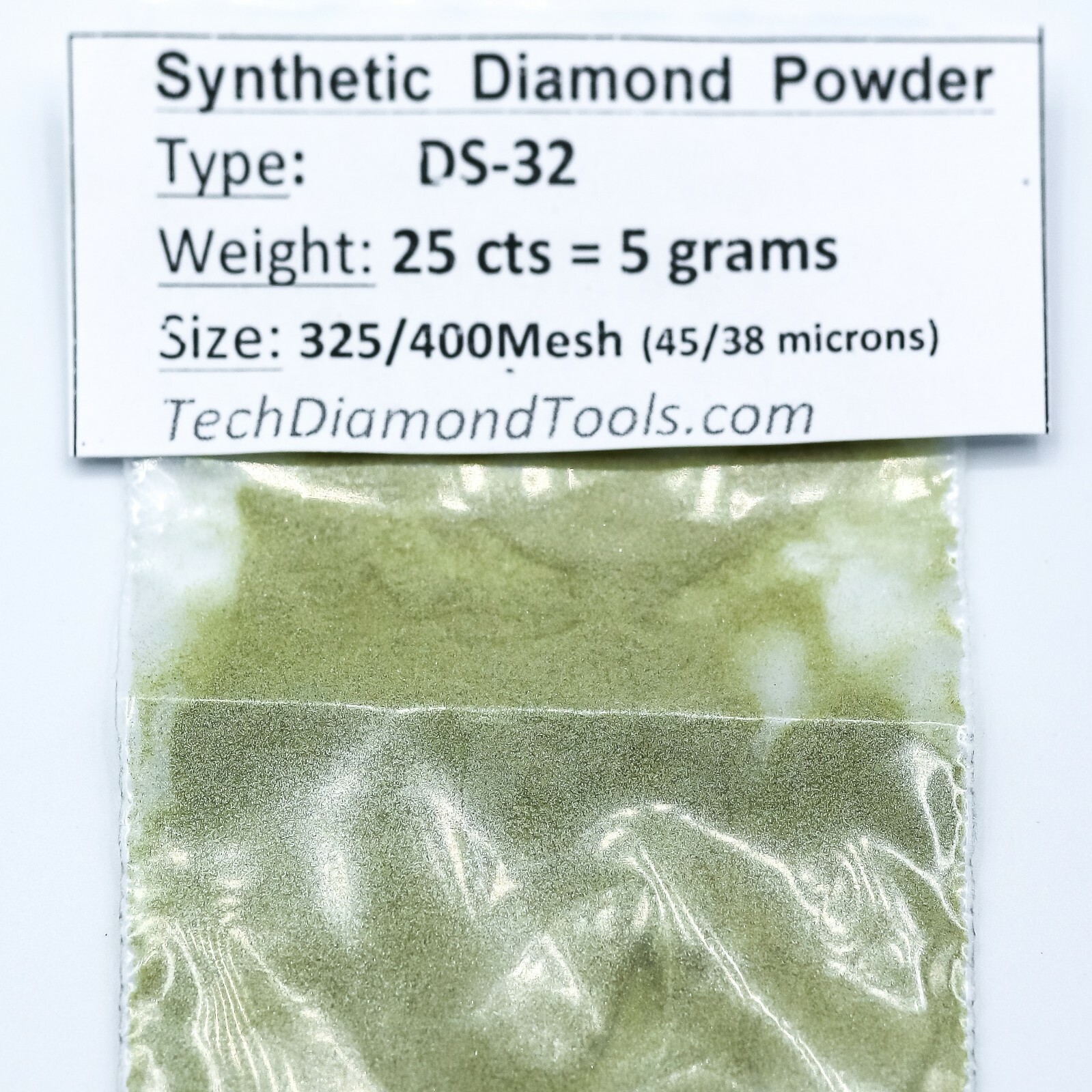 TechDiamondTools Diamond Powder 325 Grit 45-38 Microns, 25 cts = 5 Grams