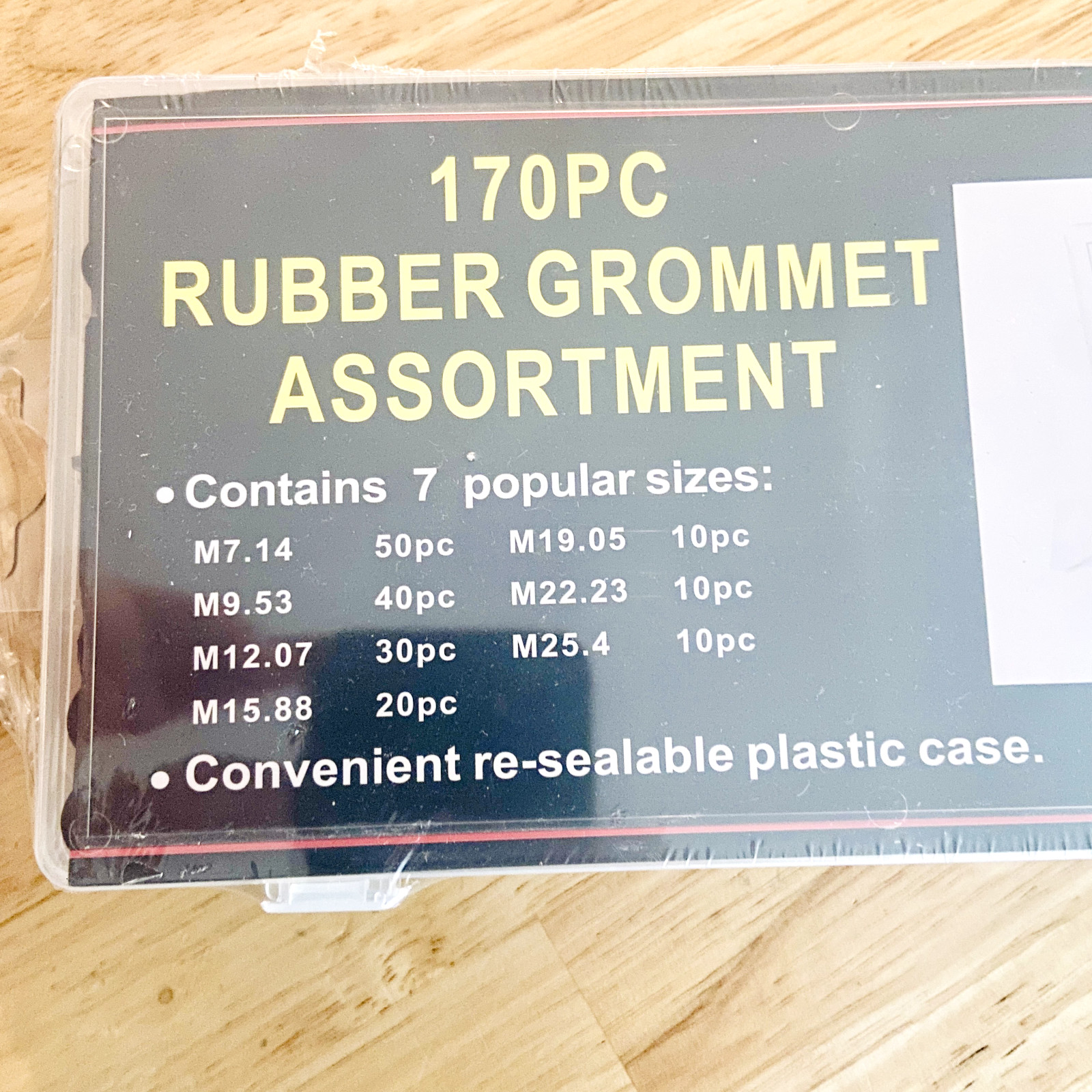 170PCS Rubber Grommet Firewall Hole Plug Electrical Wiring Gasket Assortment Kit