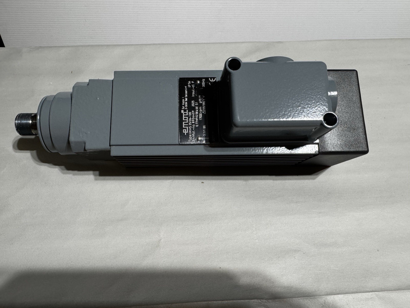 Emod Motoren VKHS 35/26-100 Three-Phase Spindle Motor, Brand New!