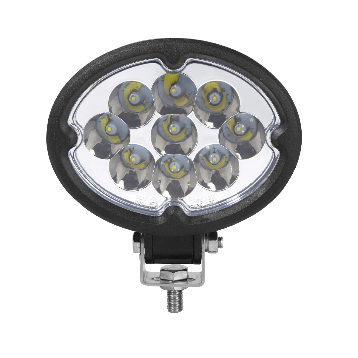 Universal 27W LED Work Light Spot Headlight For Tractor Suv Atv Boat US