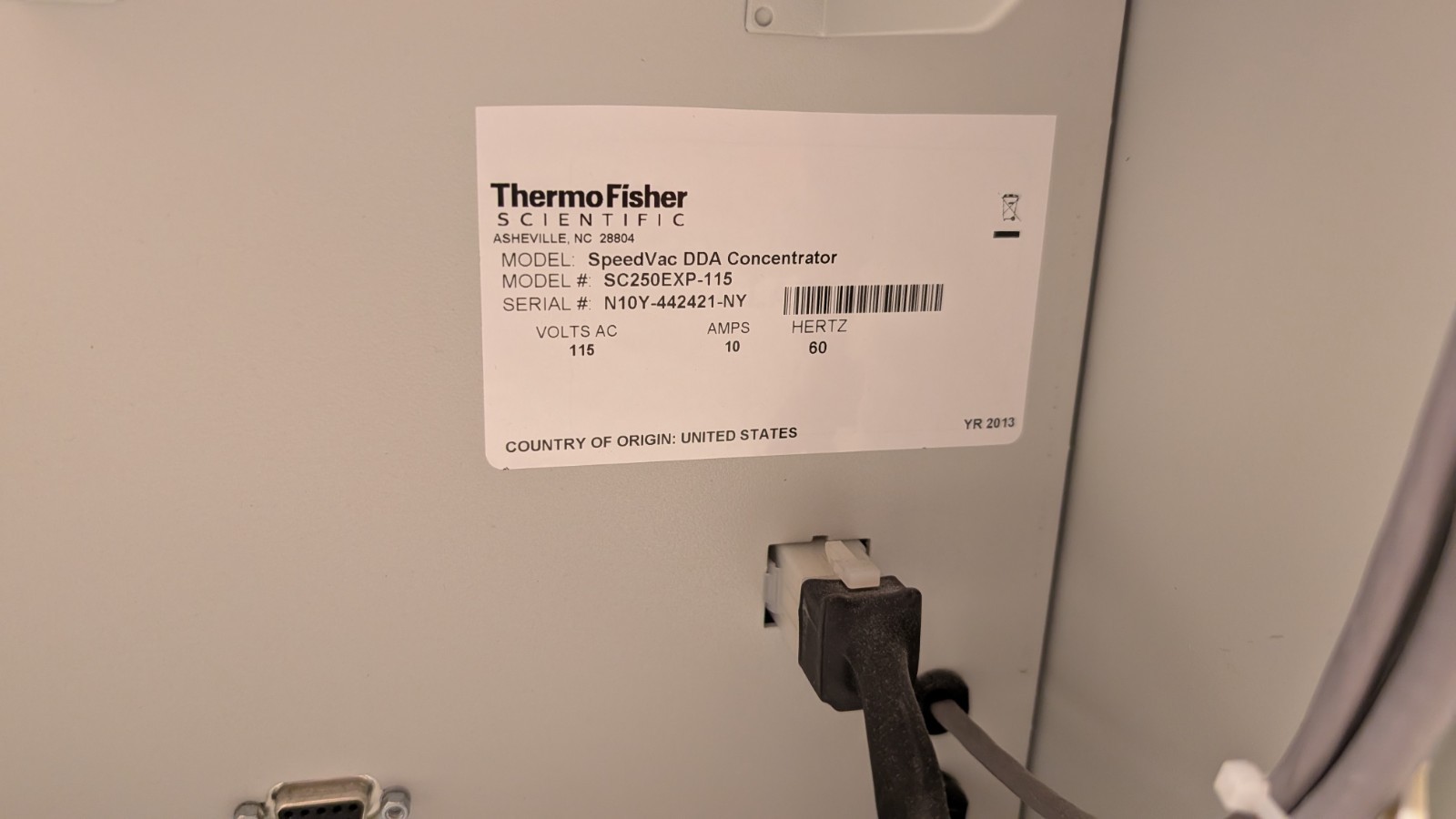 Thermo Fisher Scientific SpeedVac DDA Concentrator