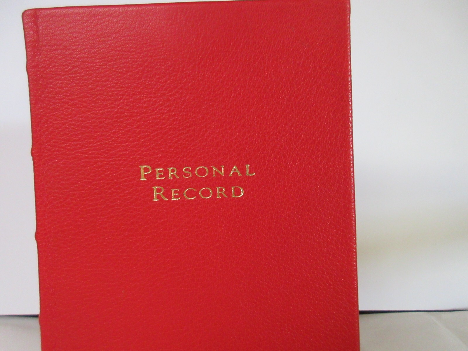 Personal Record: A Lifetime Memoir 8″ Leather Journal Graphic Image