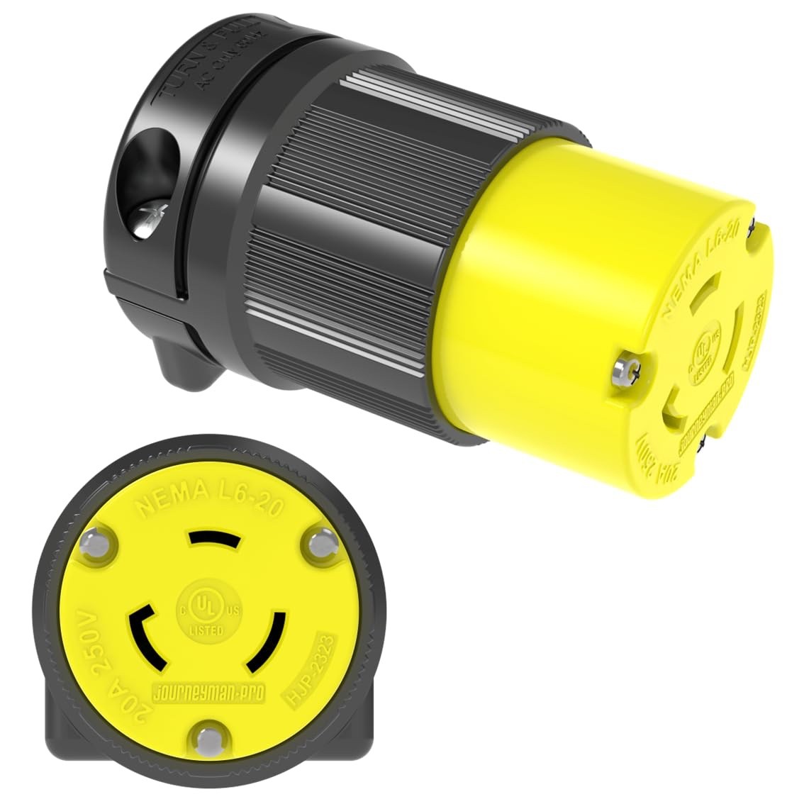3 Prong 30 Amp RV Generator Adapter Cord 12″, NEMA L5-30P to TT-30R Electrical