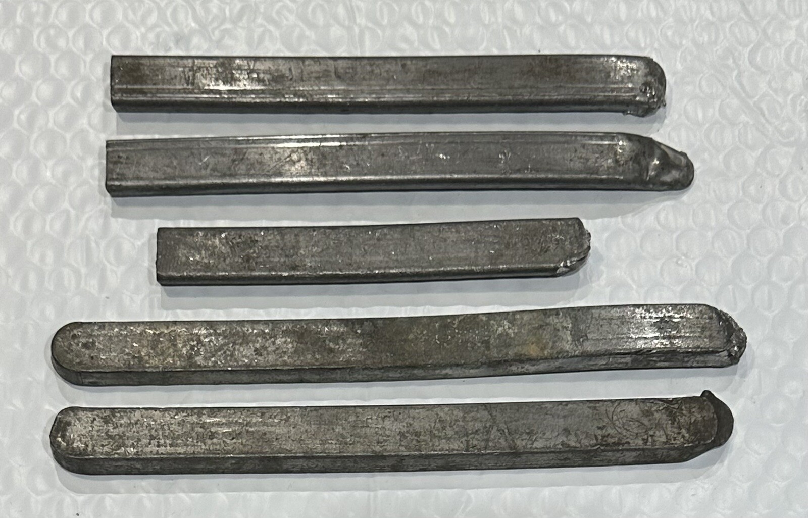 3.4 Lbs 50/50 Lead Alloy Bars (5) Total