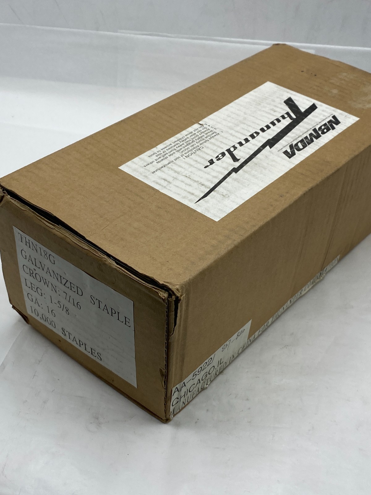 THN18G GALVANIZED STAPLE CROWN: 7/16 LEG: 1-5/8, 16 GA, 20000 STAPLES, (2-PACK)
