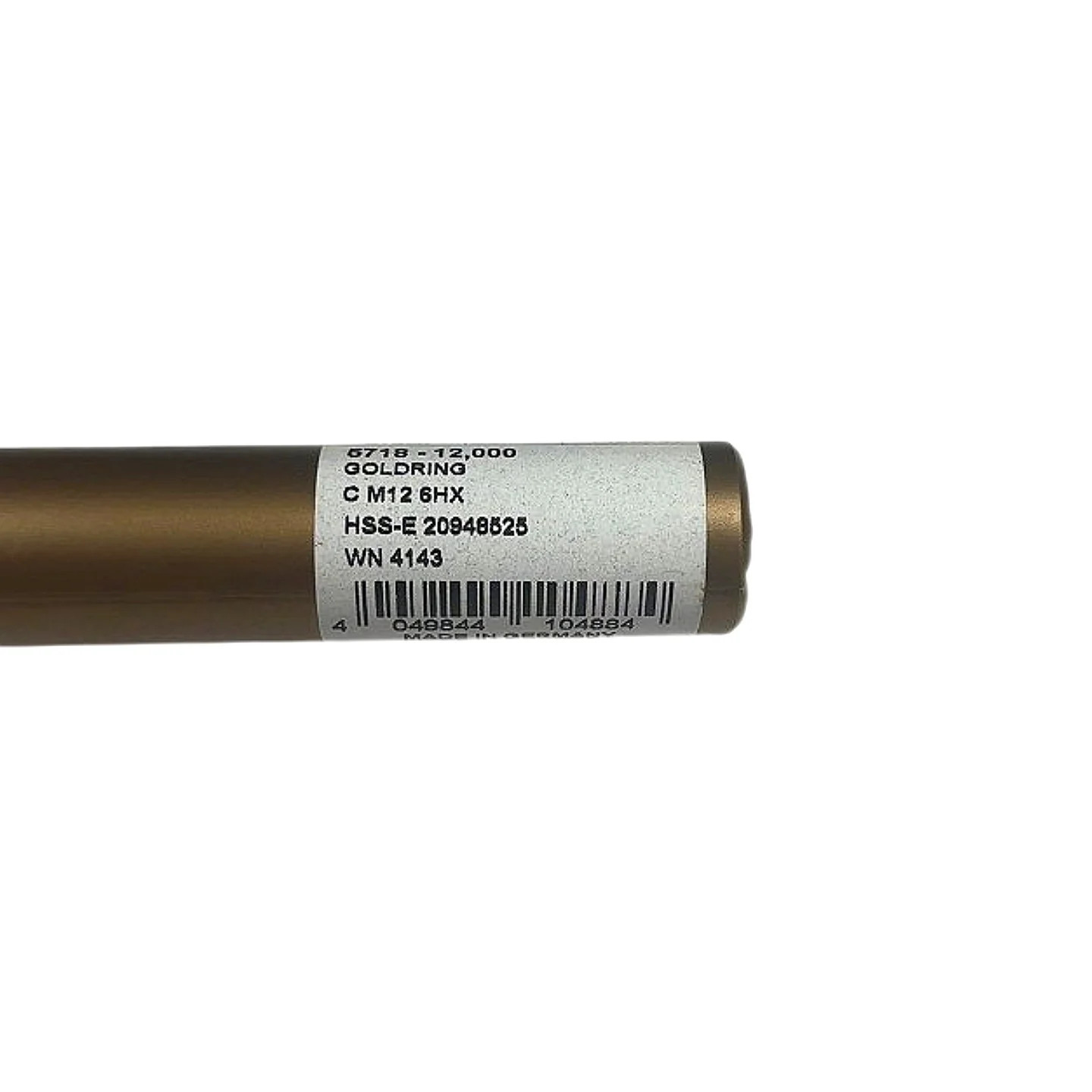 Guhring 5718-12.000 M12x1.75 6HX HSS-E TiN Spiral Flute Machine Tap