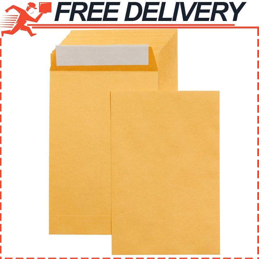 Manilla Envelope 6×9 Manila Self Stick Mailing Safe Security Business No.1 100pk