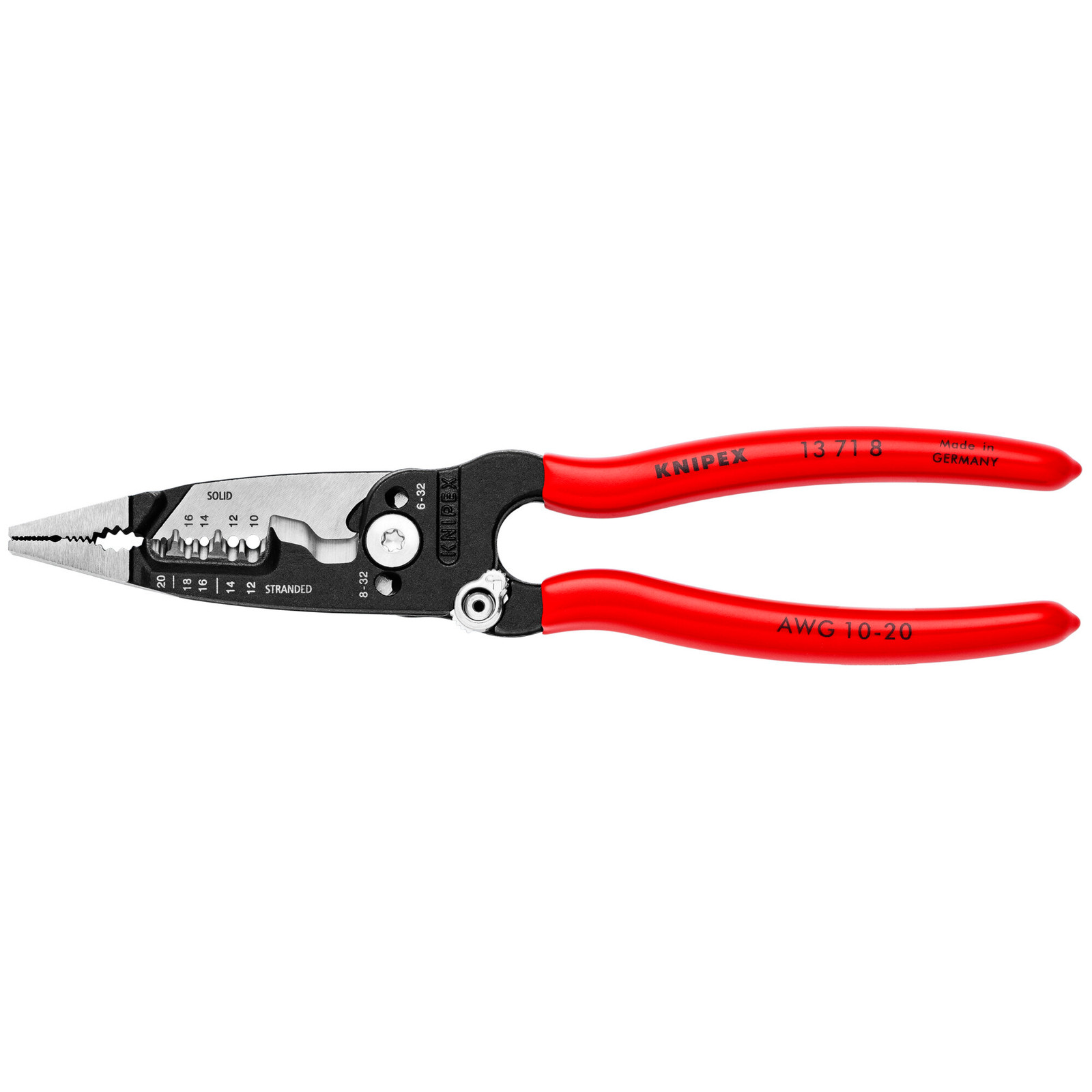 Knipex 13 71 8 SBA 8″ Forged Wire Stripper 20-10 AWG