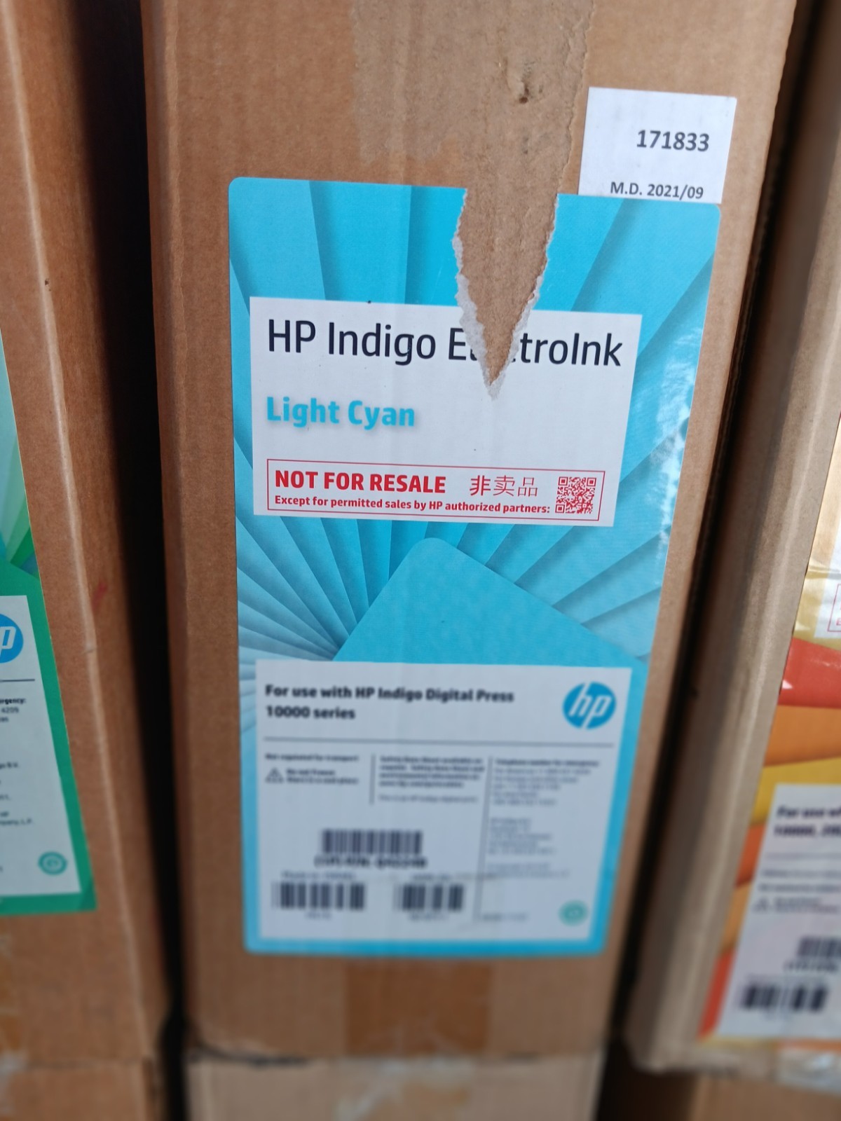 HP ElectroInk Q4274A Primer Ink for HP Indigo Digital Presses, Mixed Colors
