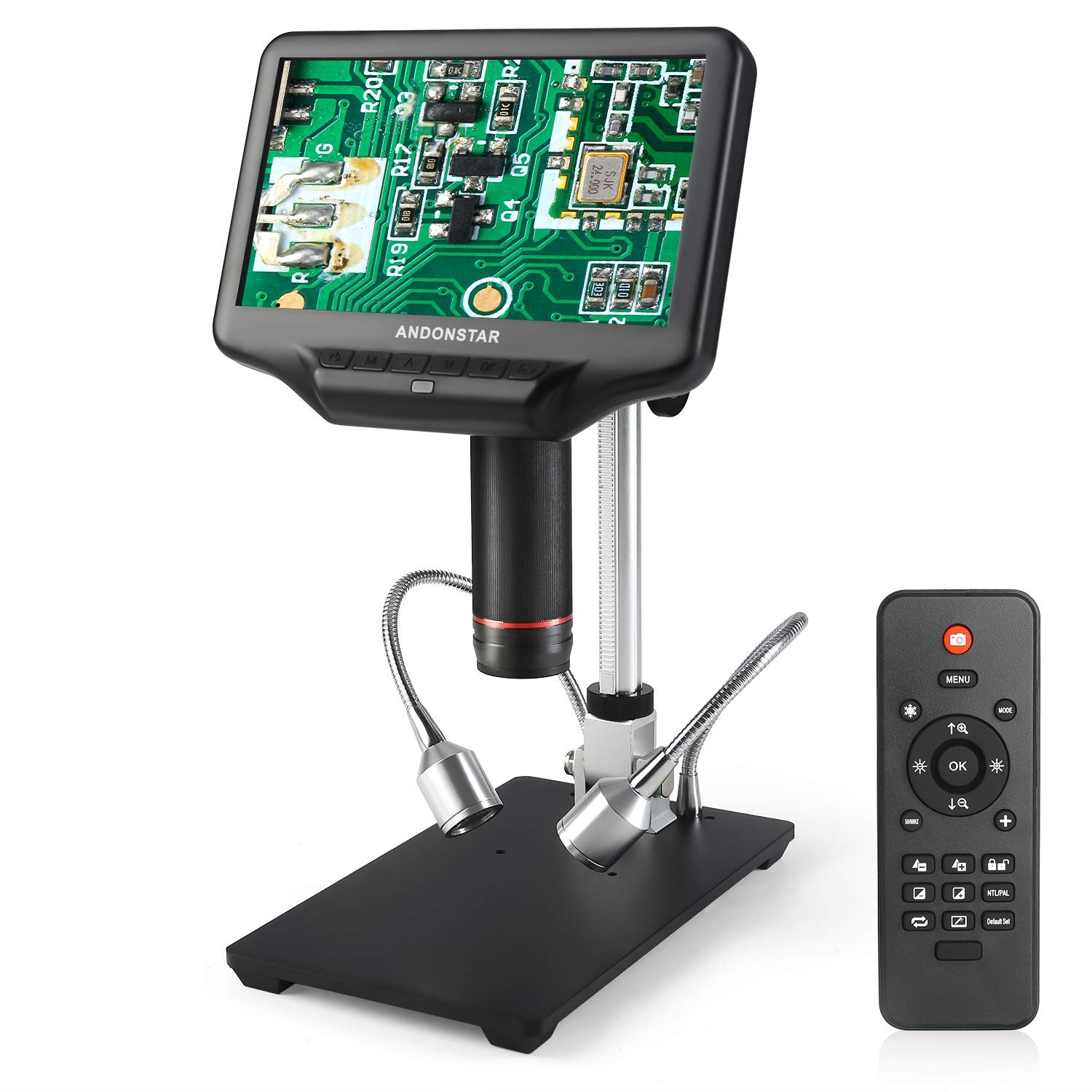 Andonstar AD407 3D HDMI Soldering Digital Microscope with 4MP AD407, Black