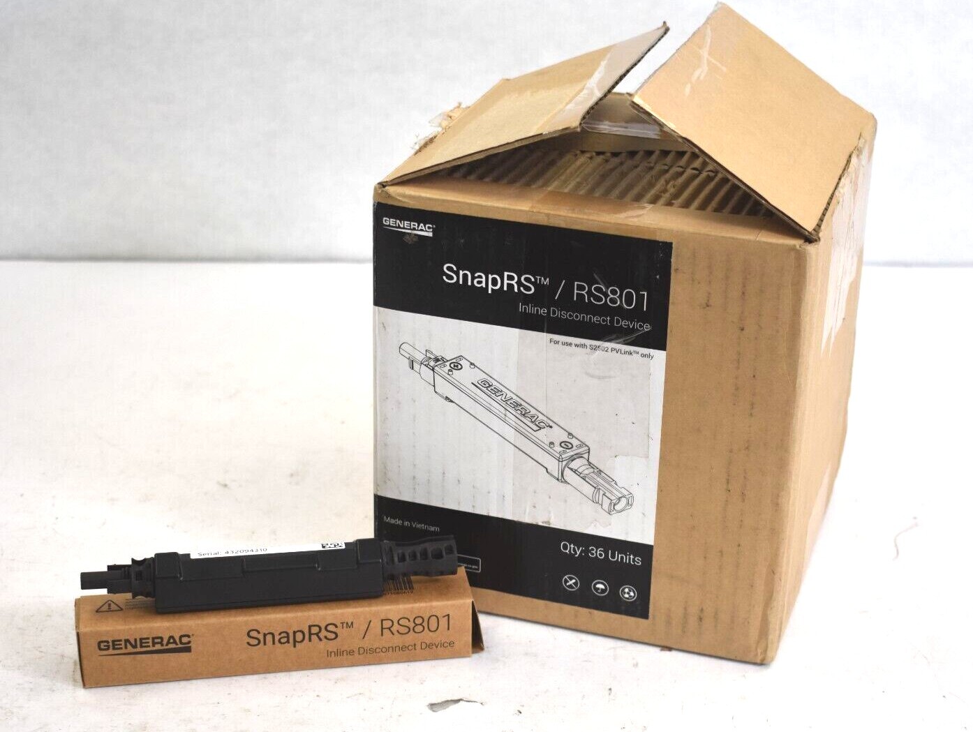 Generac SnapRS RS801 Inline Disconnect Devices APKE00011