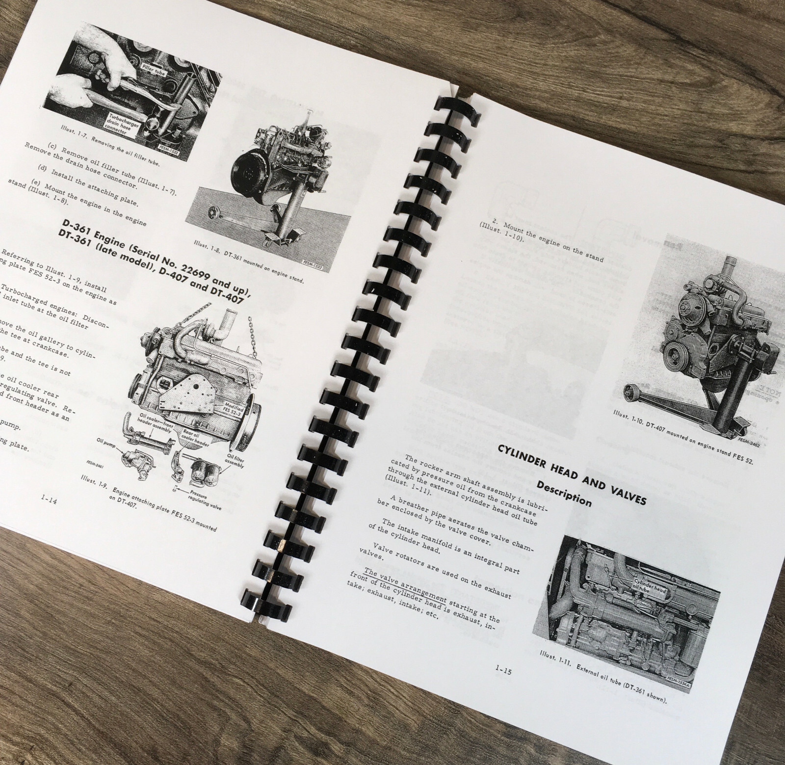 International Dt-407 Diesel Engine & Fuel System For 1026 Tractor Service Manual