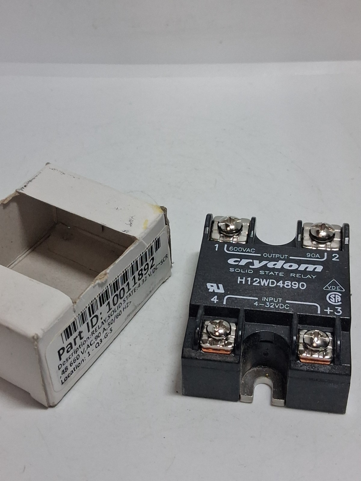 CRYDOM H12WD4890 SOLID STATE RELAY 600VAC 90A NIB