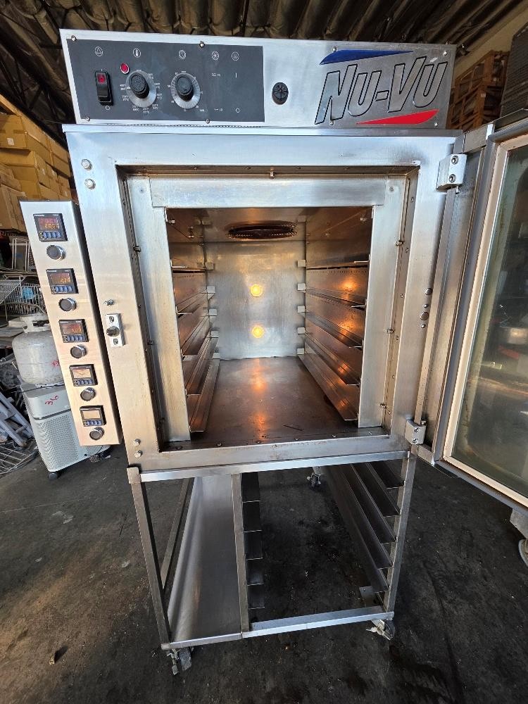 Nu‑Vu RM‑5T Single-Deck Countertop Convection Oven Stainless Steel Mobile Stand
