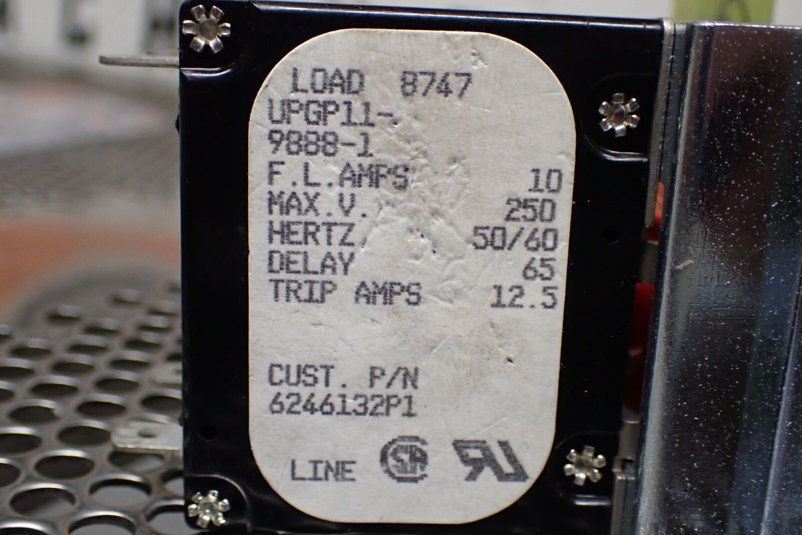 Airpax UPG11-9888-1 10A 250V 50/60Hz W/11018F5037 227918E Lot of 3 USED