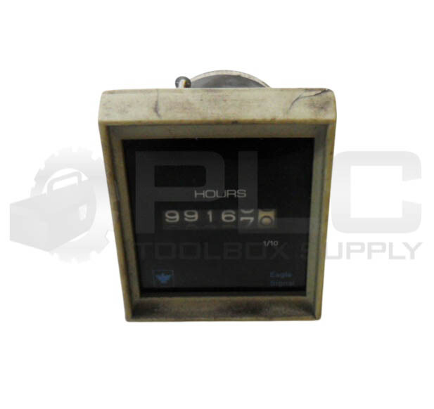 LOT OF 2 EAGLE SIGNAL HK410A6 HOUR COUNTER METER 120V 60HZ