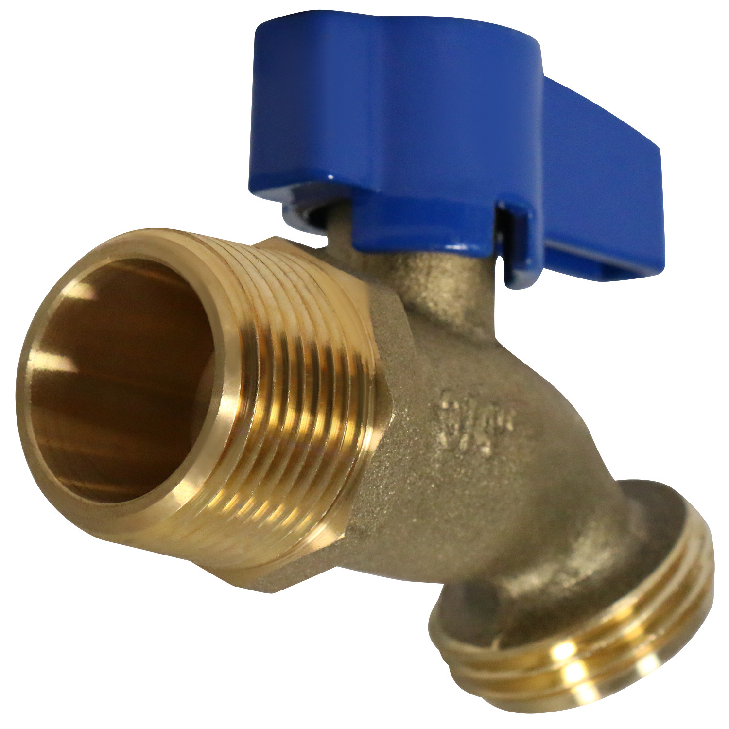 10 – 3/4 MALE THREADED HOSE BIBB NOKINK, WATER, OIL 125 PSI (LEAD FREE BRASS)