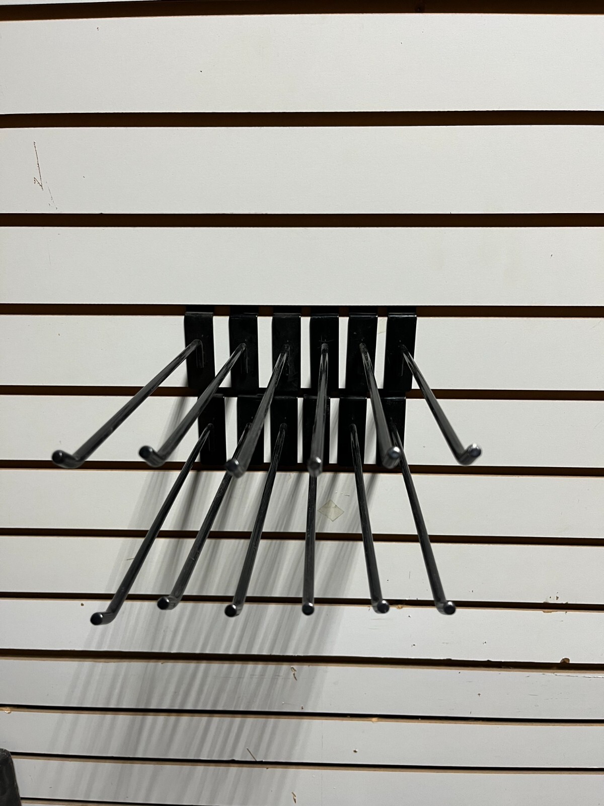 20 Slatwall Hooks – 12″ inch black