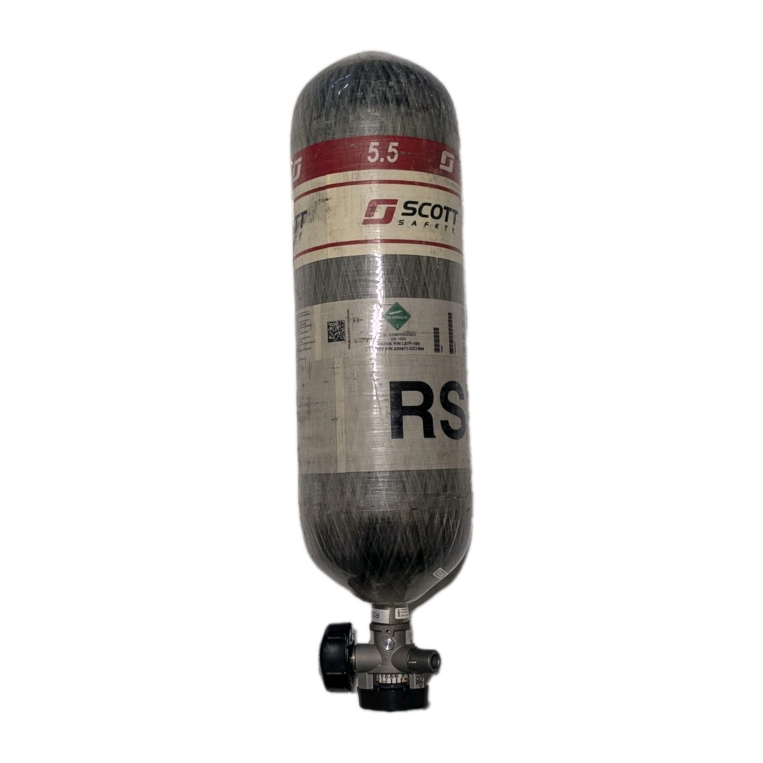 Scott Safety SCBA Bottle 5500 PSI 60-minute Threaded